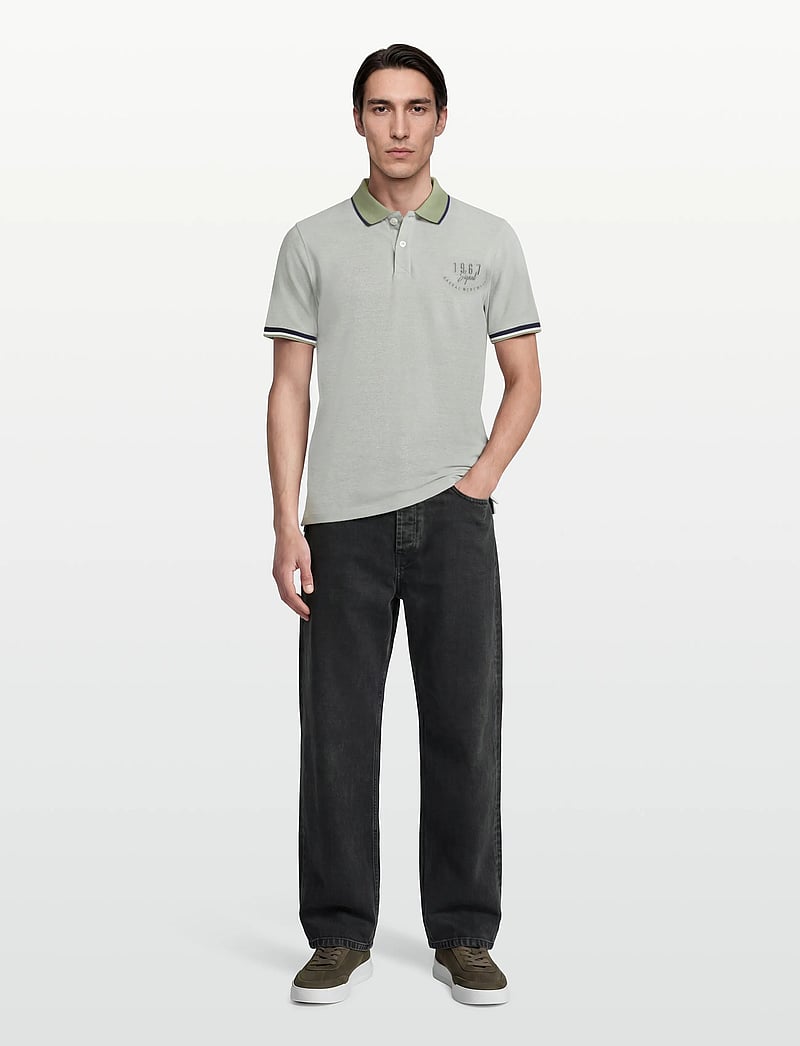 SIGNAL - ElvisSi Oxford Polo - kortærmede poloer - oil green - 0
