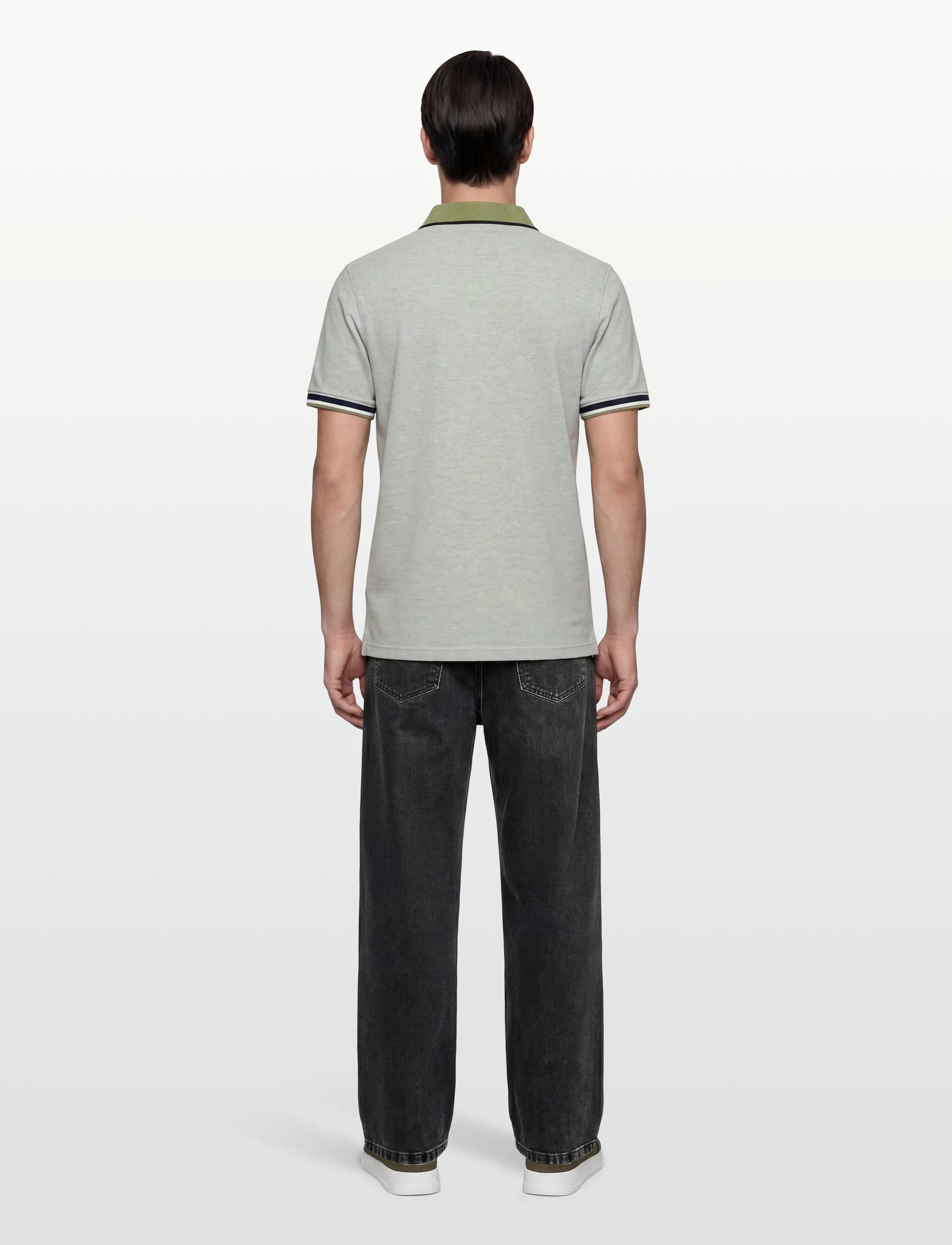 SIGNAL - ElvisSi Oxford Polo - stutterma pólóbolir - oil green - 4
