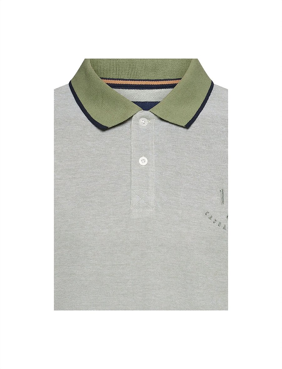 SIGNAL - ElvisSi Oxford Polo - stutterma pólóbolir - oil green - 5
