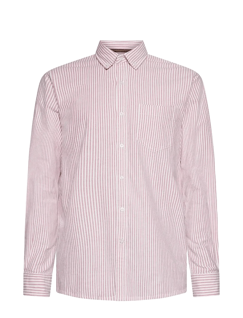 SIGNAL - ScottSi Oxford + - stribede skjorter - dusty red - 0