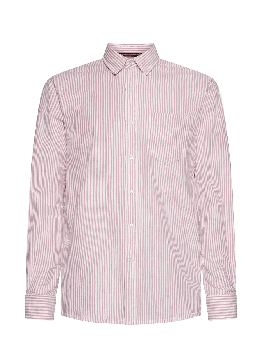 SIGNAL - ScottSi Oxford + - randiga skjortor - dusty red - 1