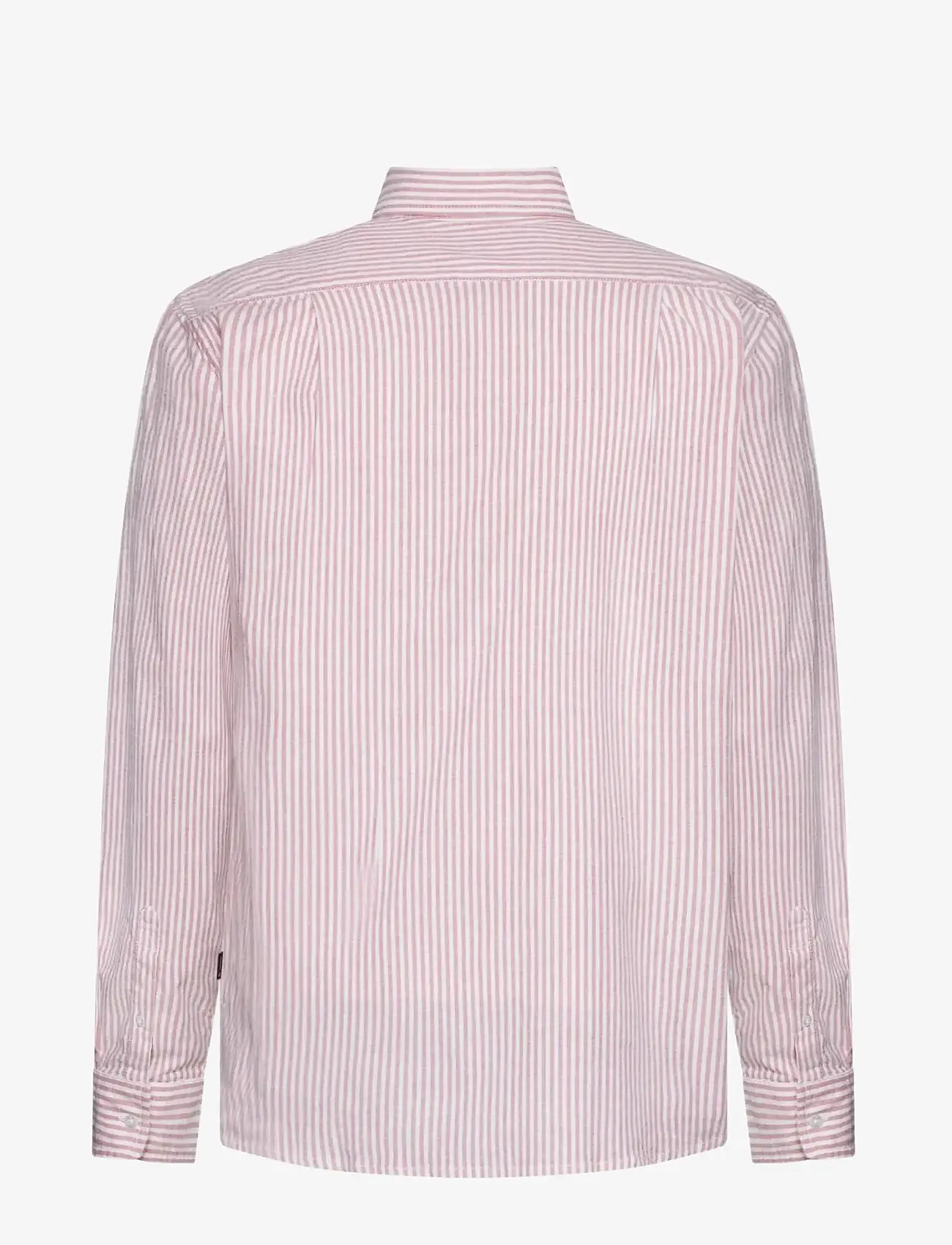 SIGNAL - ScottSi Oxford + - stribede skjorter - dusty red - 1