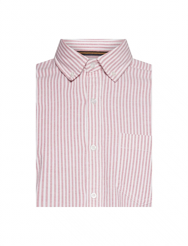 SIGNAL - ScottSi Oxford + - stribede skjorter - dusty red - 2