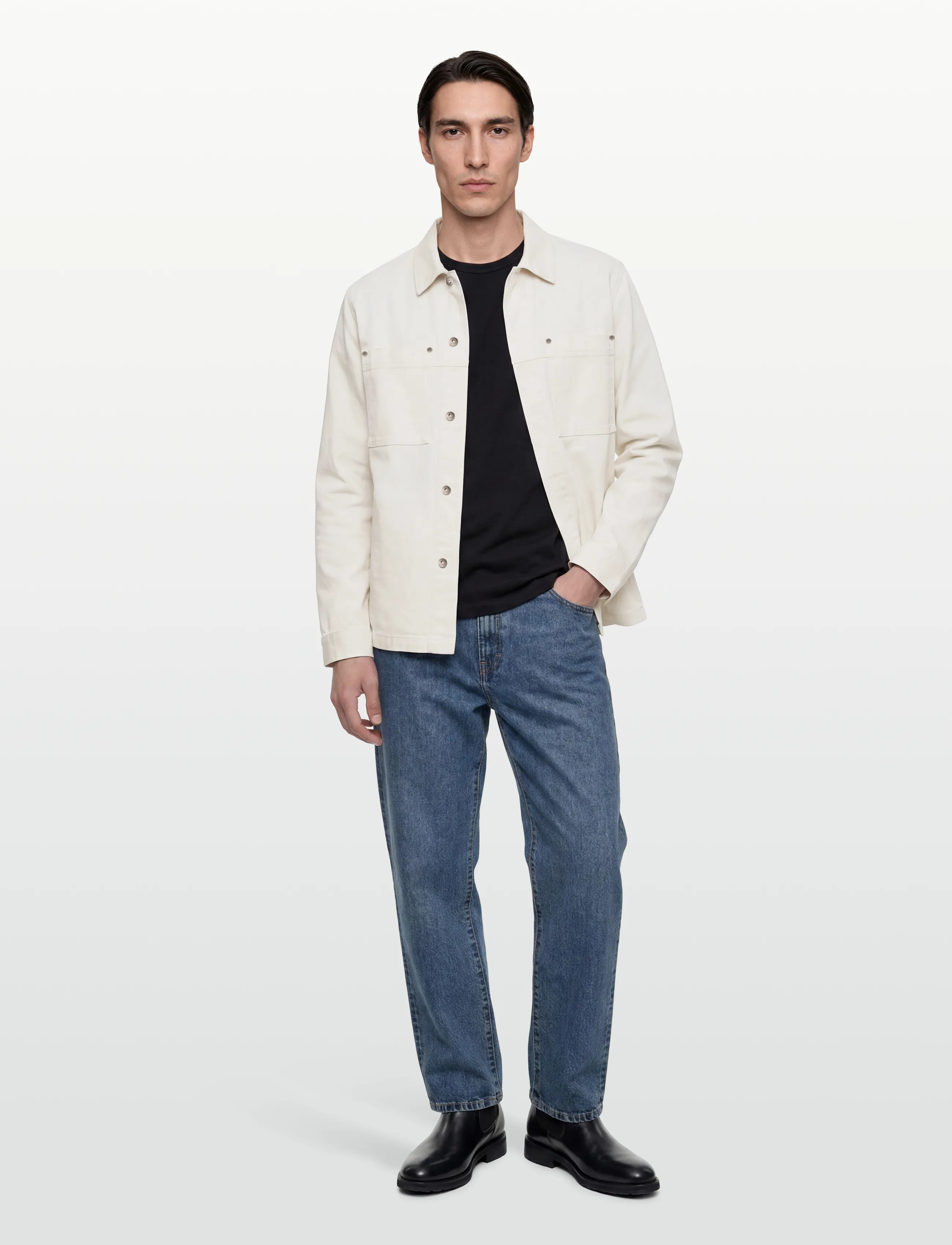 SIGNAL GriffSi Twill - Overshirts - IVORY CREAM / cream