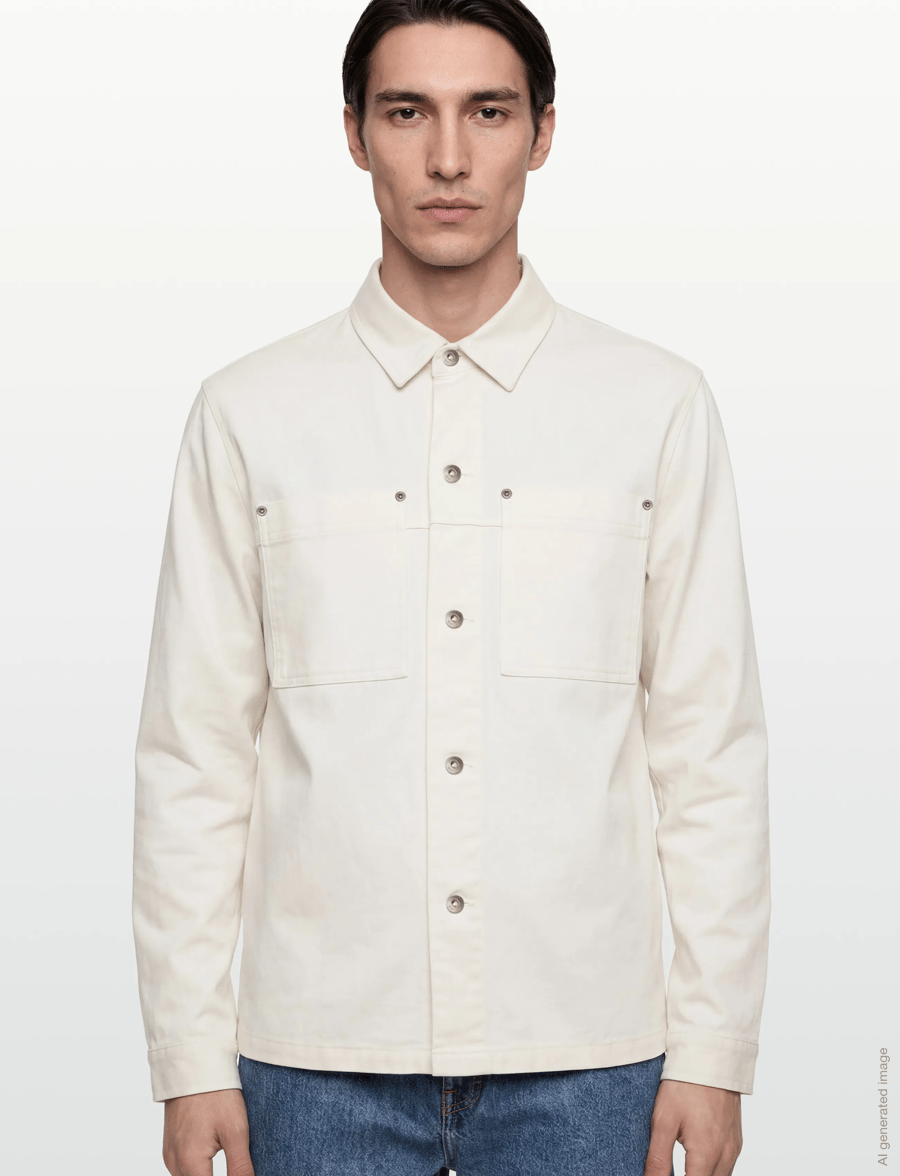 SIGNAL - GriffSi Twill - overshirts - ivory cream - 3