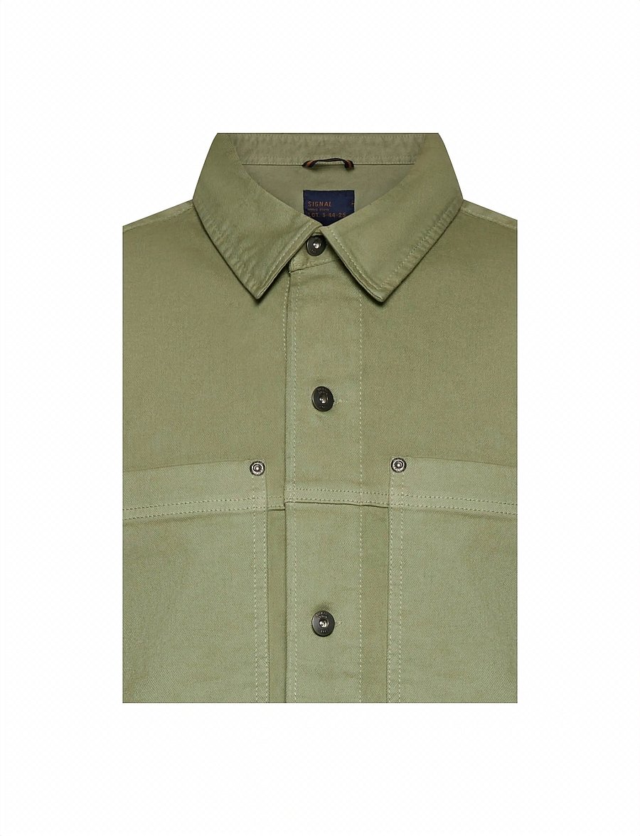 SIGNAL - GriffSi Twill - overshirts - oil green - 5
