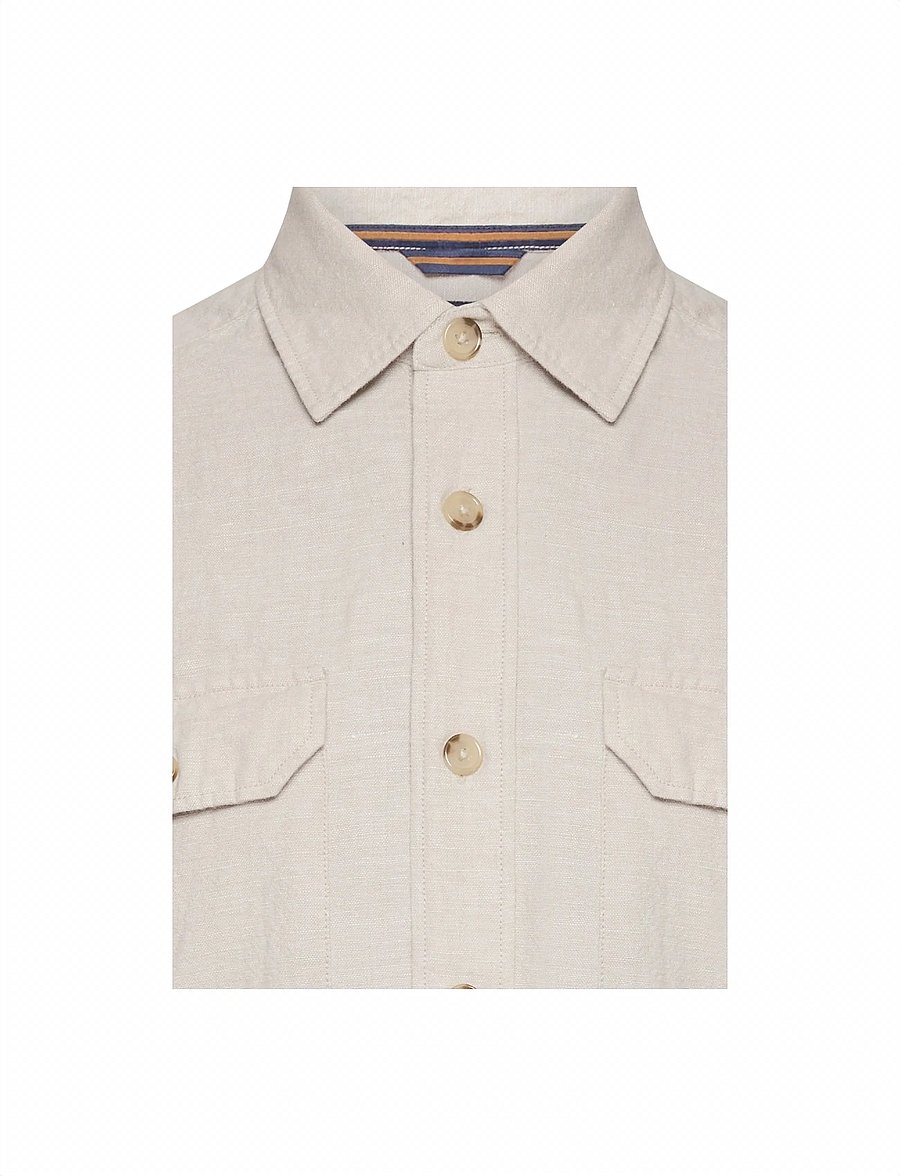 SIGNAL - JackSi Rough Linen - overshirts - creamy - 2