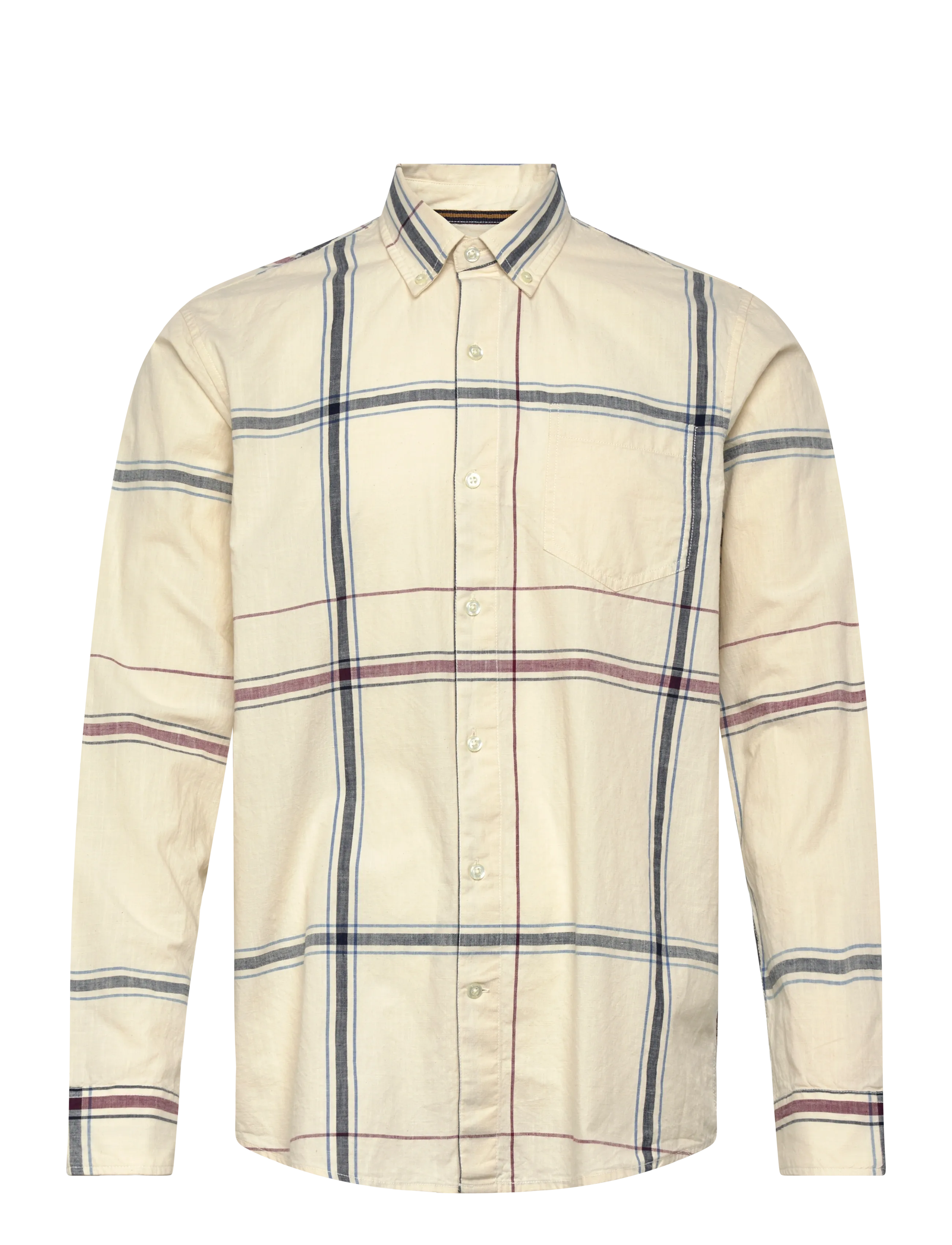 SIGNAL GabrielSi Slub Check - Nouveautés - IVORY CREAM / multi