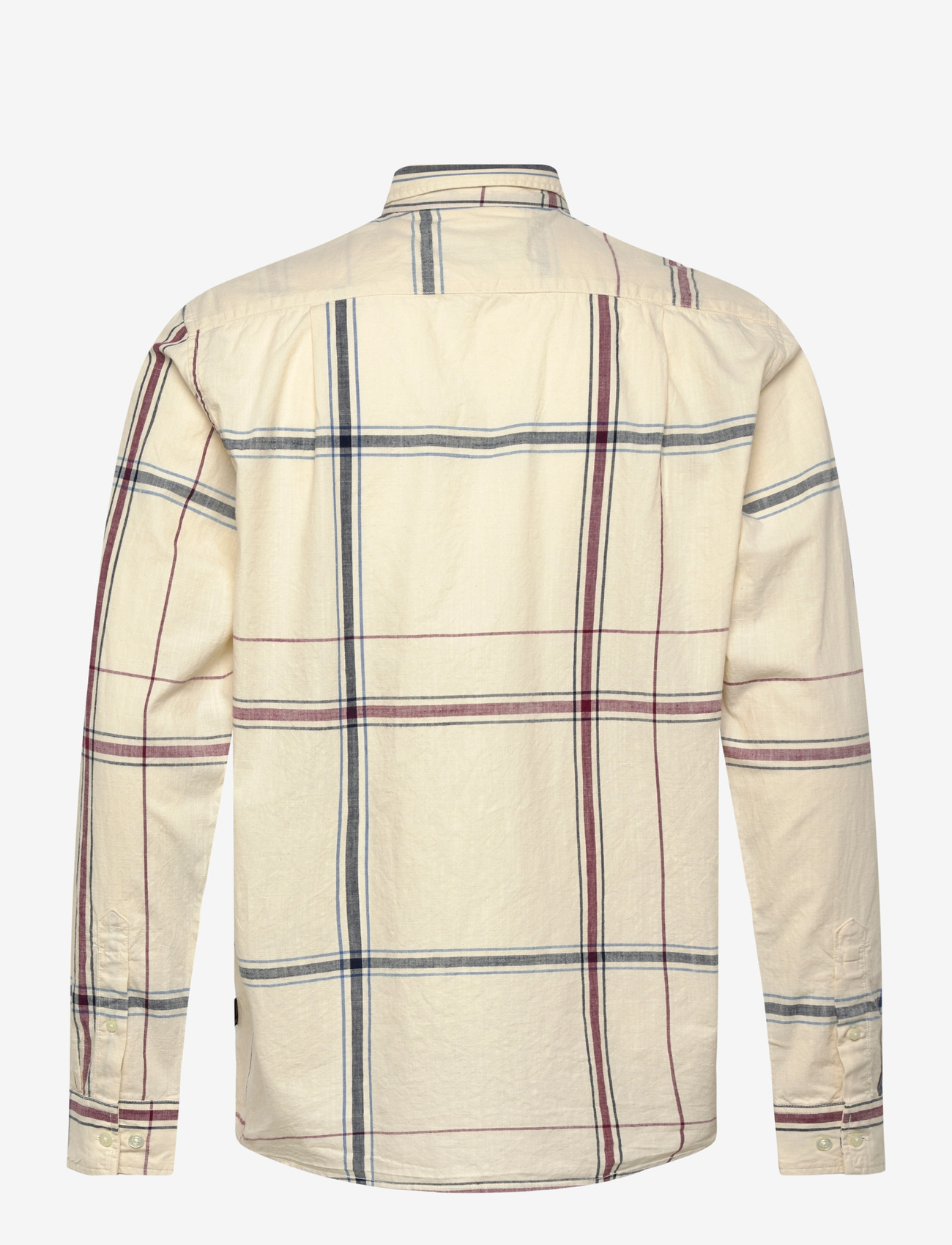 SIGNAL - GabrielSi Slub Check - kortærmede skjorter - ivory cream - 1