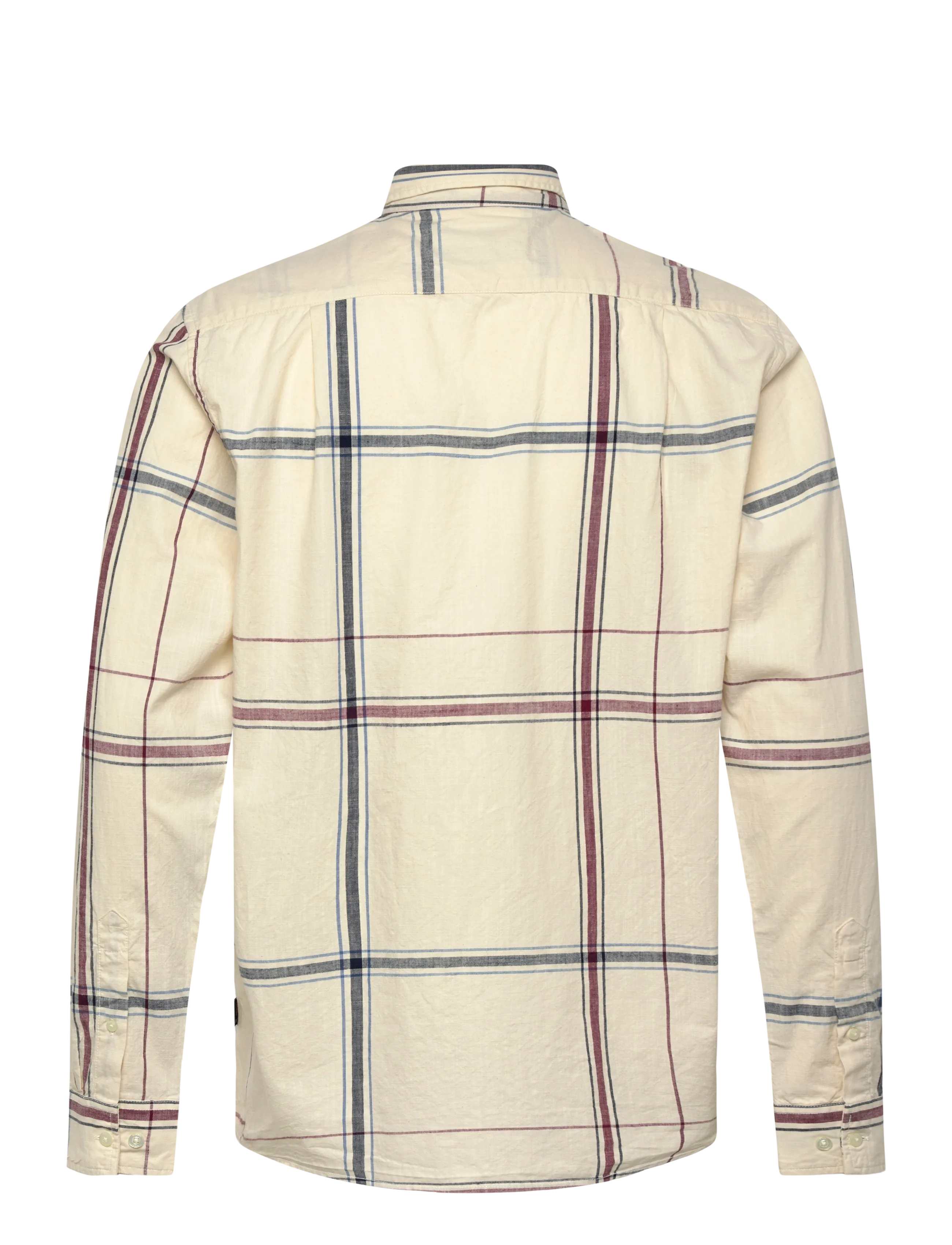 SIGNAL - GabrielSi Slub Check - marškiniai trumpomis rankovėmis - ivory cream - 2
