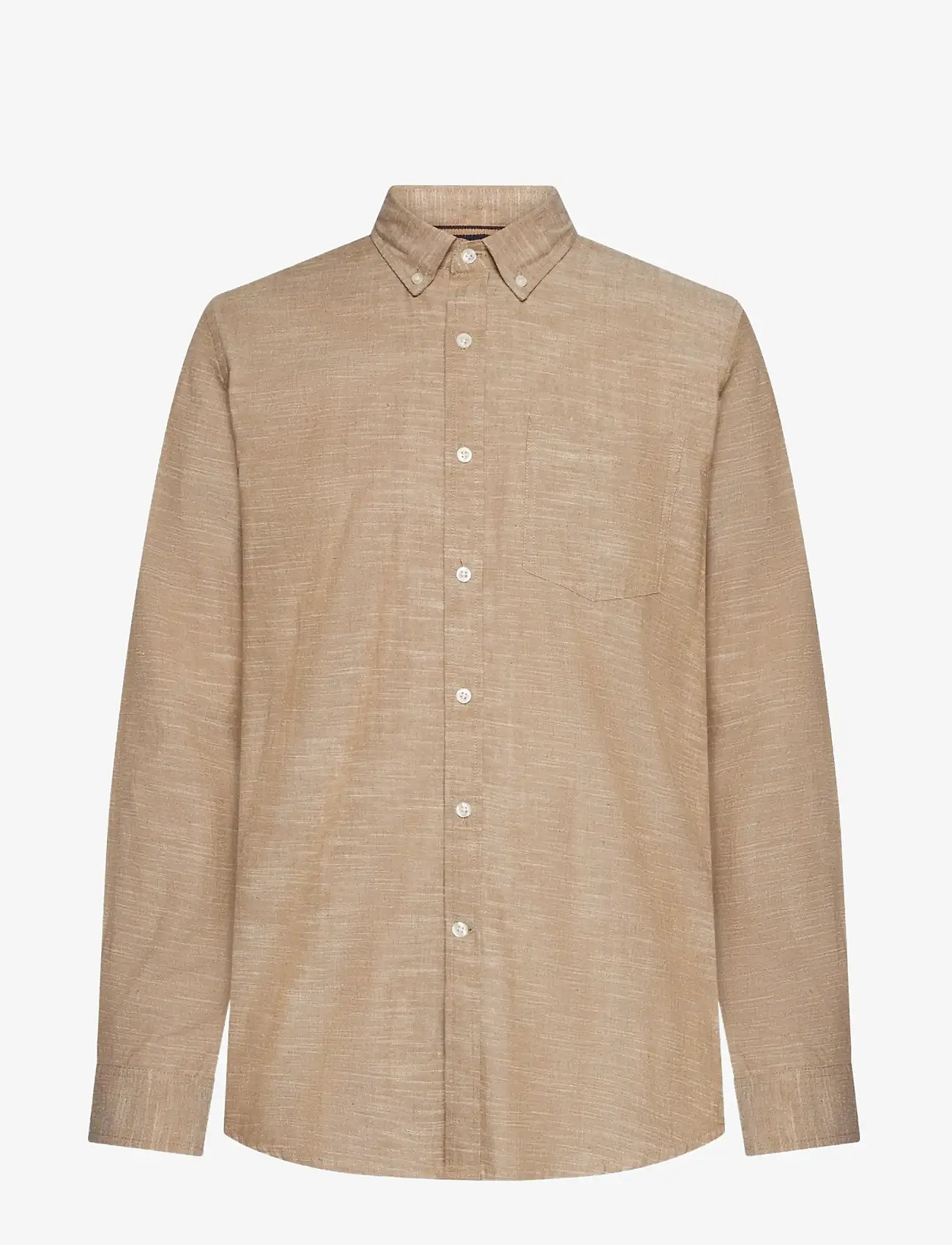 SIGNAL - GeoSi Slub Solid - casual hemden - tobacco - 0