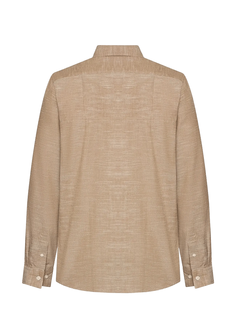 SIGNAL - GeoSi Slub Solid - casual hemden - tobacco - 1