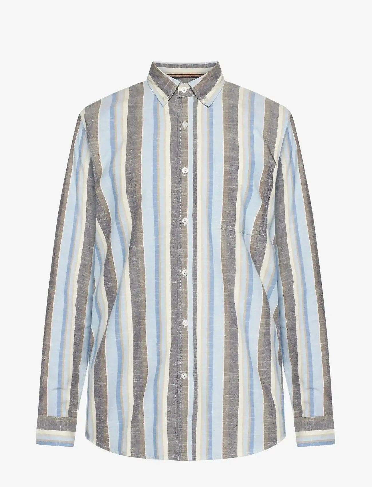 SIGNAL - GustavSi Slub Stripe - triibulised särgid - blue captain - 0