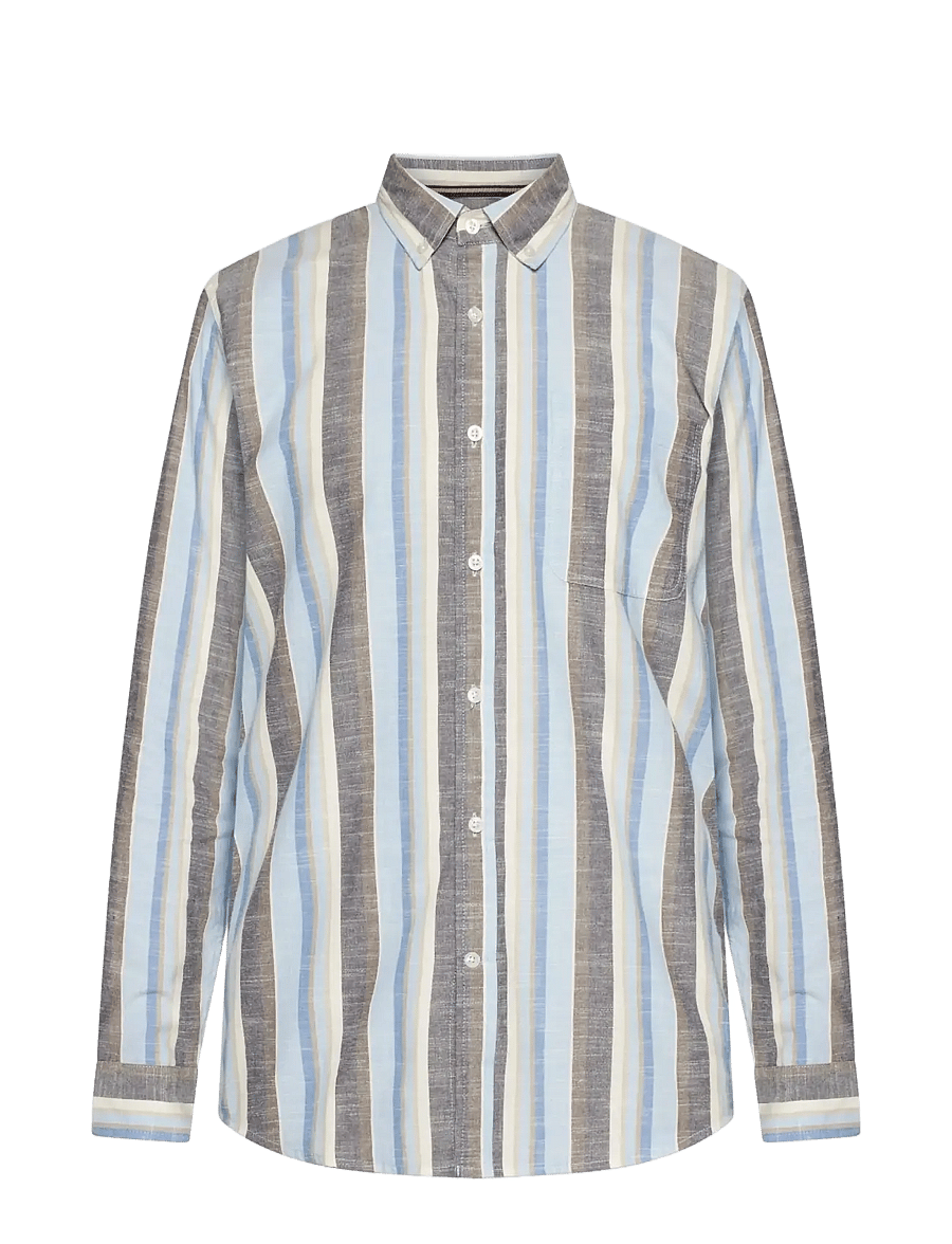 SIGNAL - GustavSi Slub Stripe - triibulised särgid - blue captain - 0