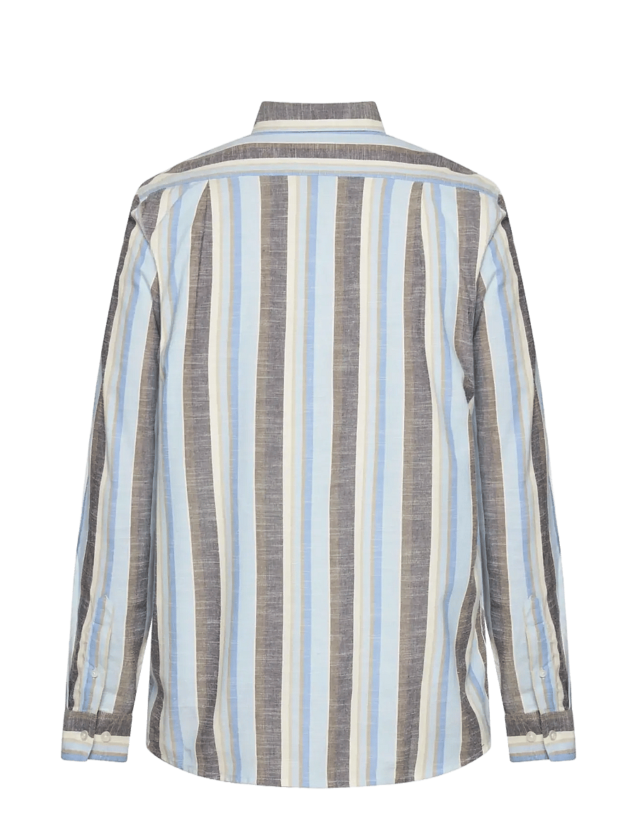 SIGNAL - GustavSi Slub Stripe - triibulised särgid - blue captain - 1