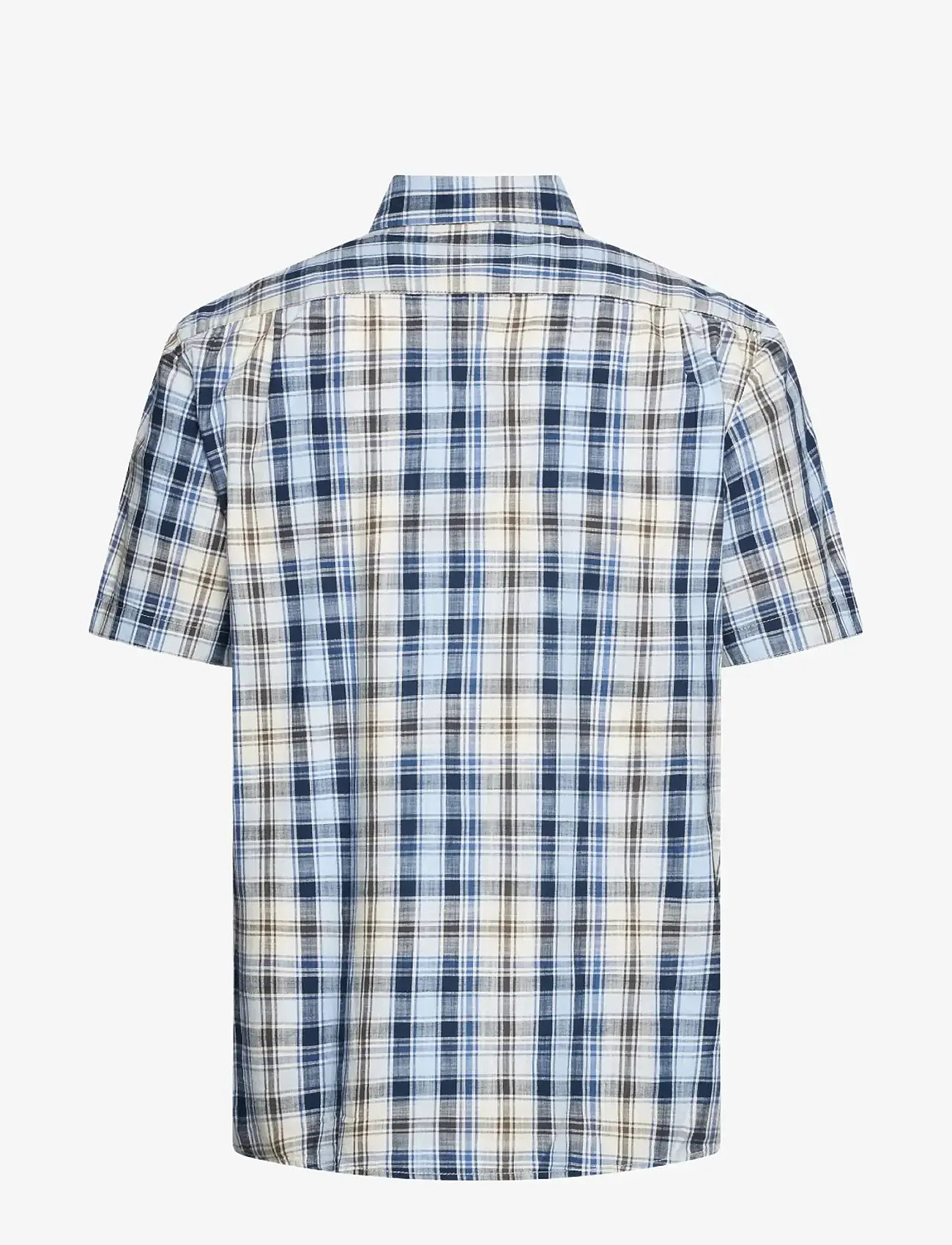 SIGNAL - GianSi Slub Check SS - karierte hemden - blue captain - 1