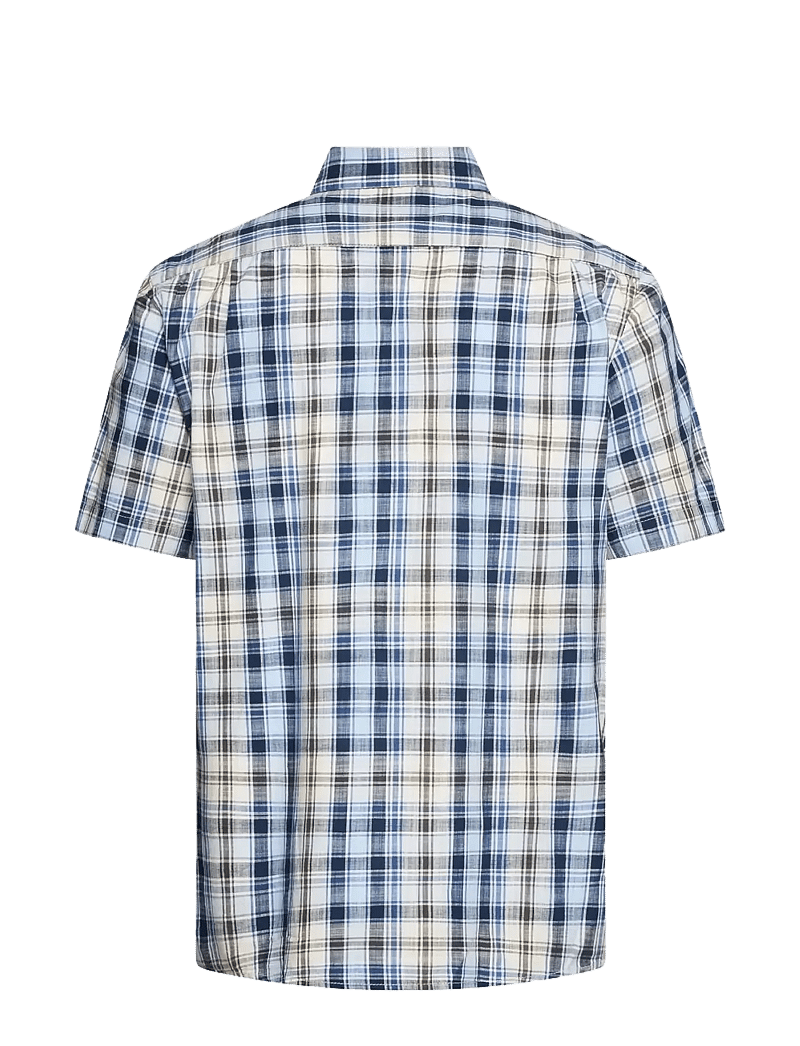 SIGNAL - GianSi Slub Check SS - karierte hemden - blue captain - 1