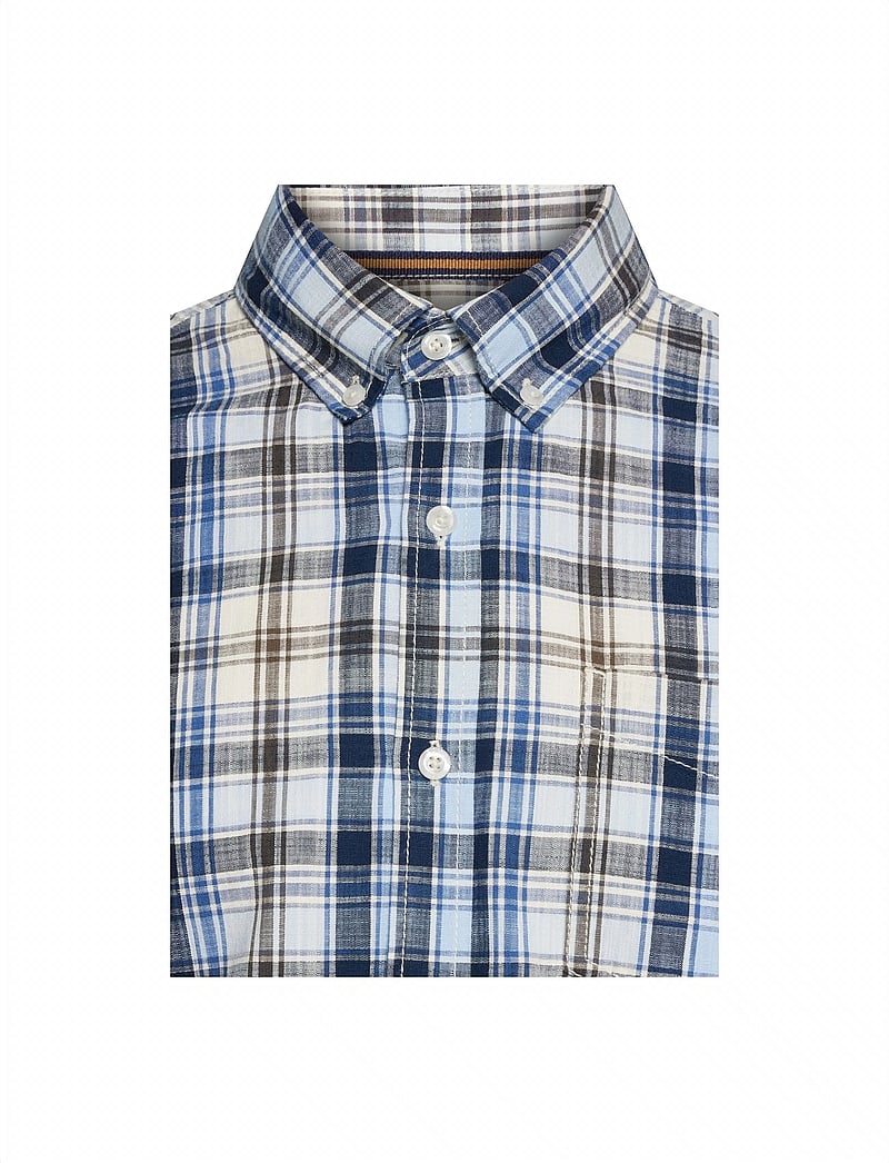 SIGNAL - GianSi Slub Check SS - karierte hemden - blue captain - 2