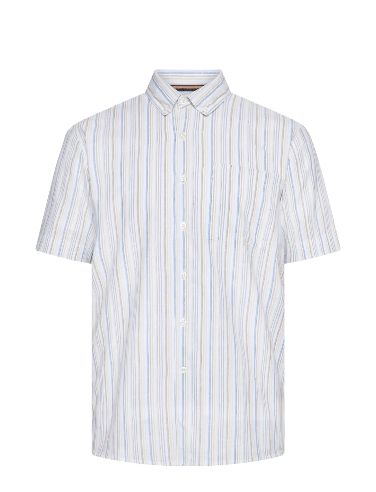 SIGNAL GioSi Slub Stripe - Hemden - WARM BEIGE / white
