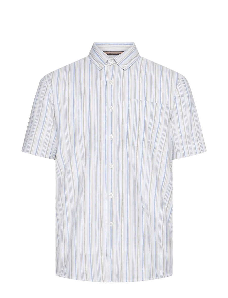 SIGNAL - GioSi Slub Stripe - gestreifte hemden - warm beige - 0