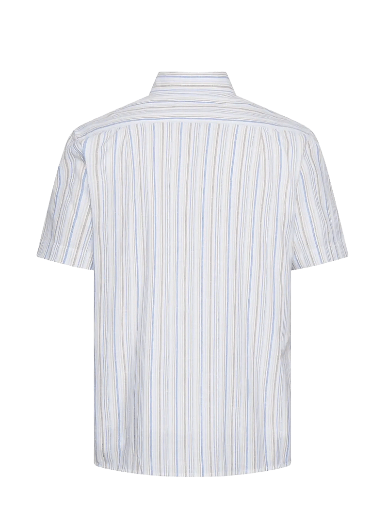 SIGNAL - GioSi Slub Stripe - stribede skjorter - warm beige - 1