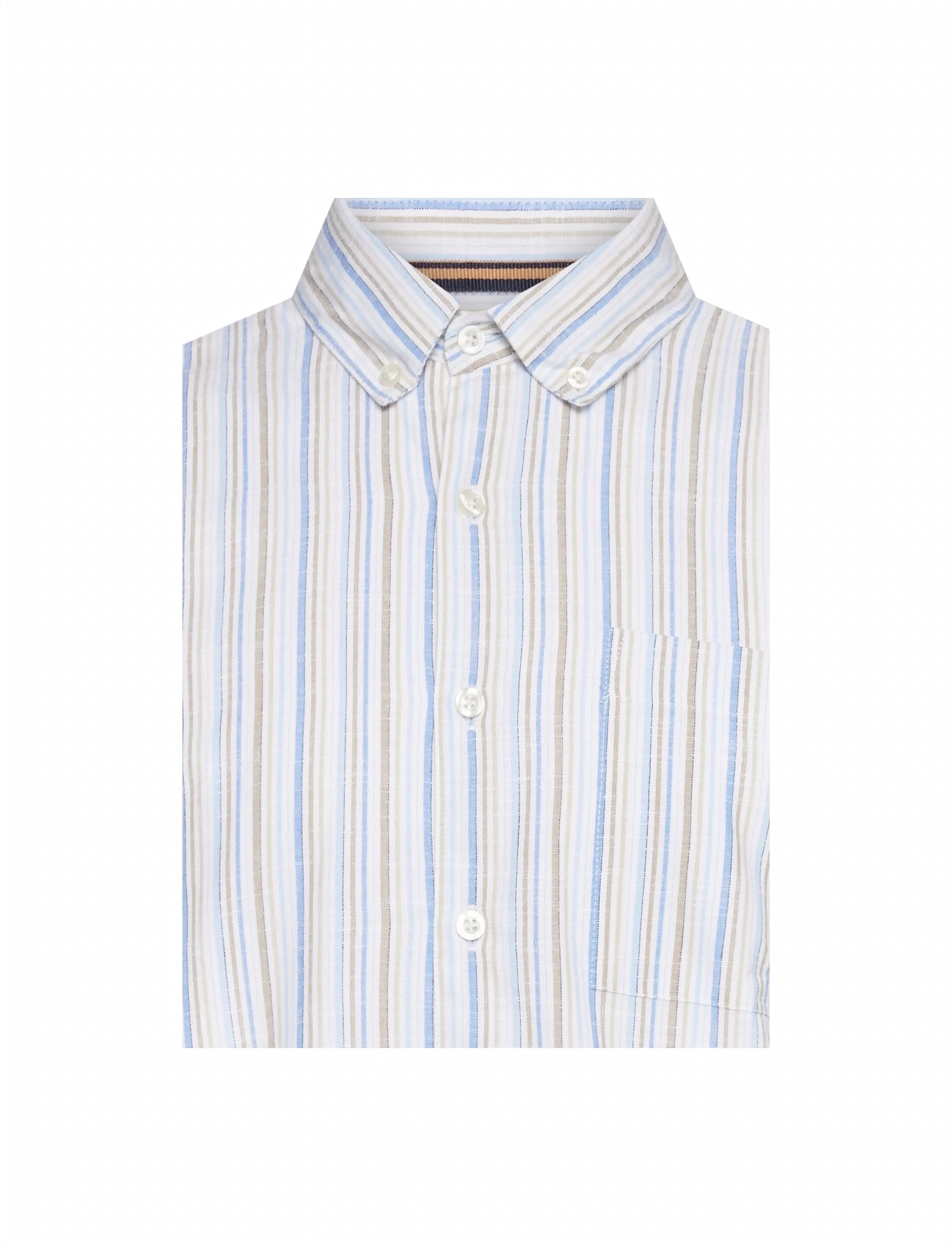 SIGNAL - GioSi Slub Stripe - gestreifte hemden - warm beige - 2