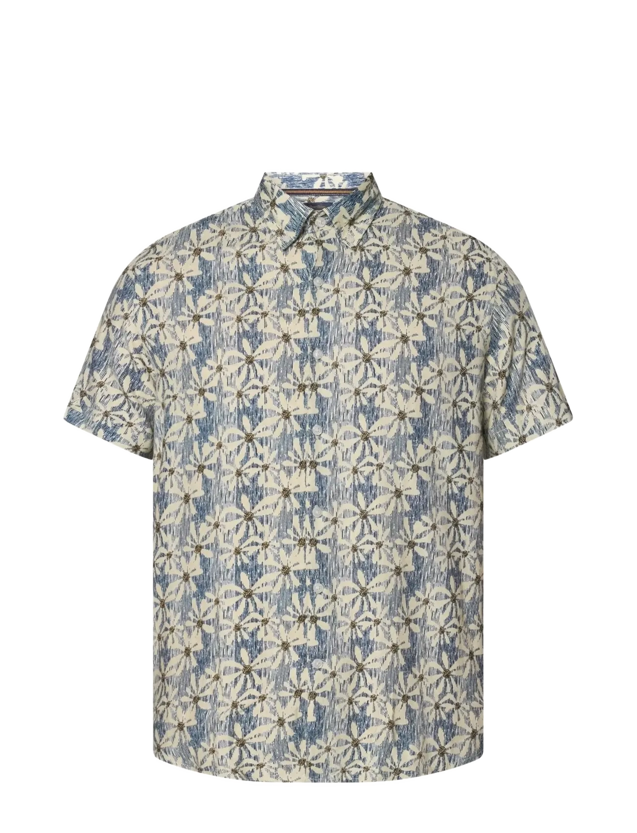 SIGNAL GusSi Linen/cotton Print - Casual skjorter - BLUE CAPTAIN / multi