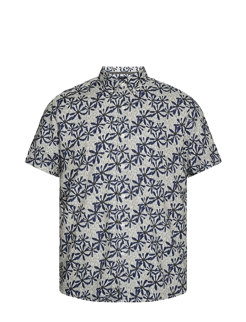 SIGNAL - GusSi Linen/cotton Print - pattern shirts - creamy - 0