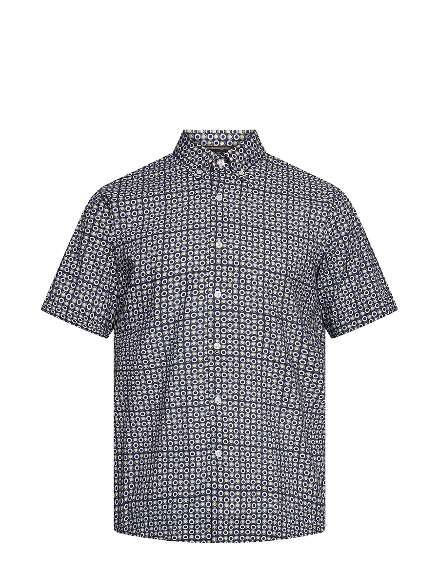 SIGNAL - GustafSi Cotton Print - raštuoti marškiniai - blue captain - 0