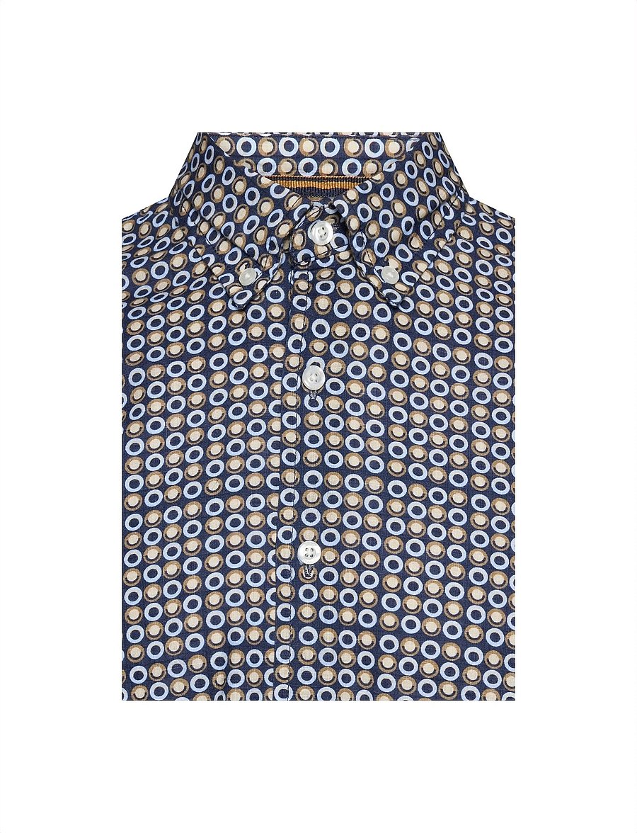 SIGNAL - GustafSi Cotton Print - raštuoti marškiniai - blue captain - 2