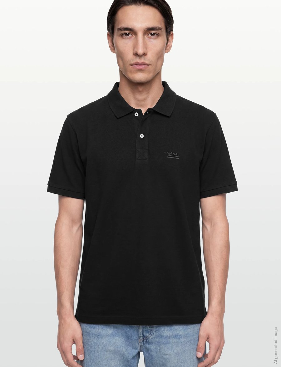SIGNAL - NickySI - kortærmede poloer - black - 4