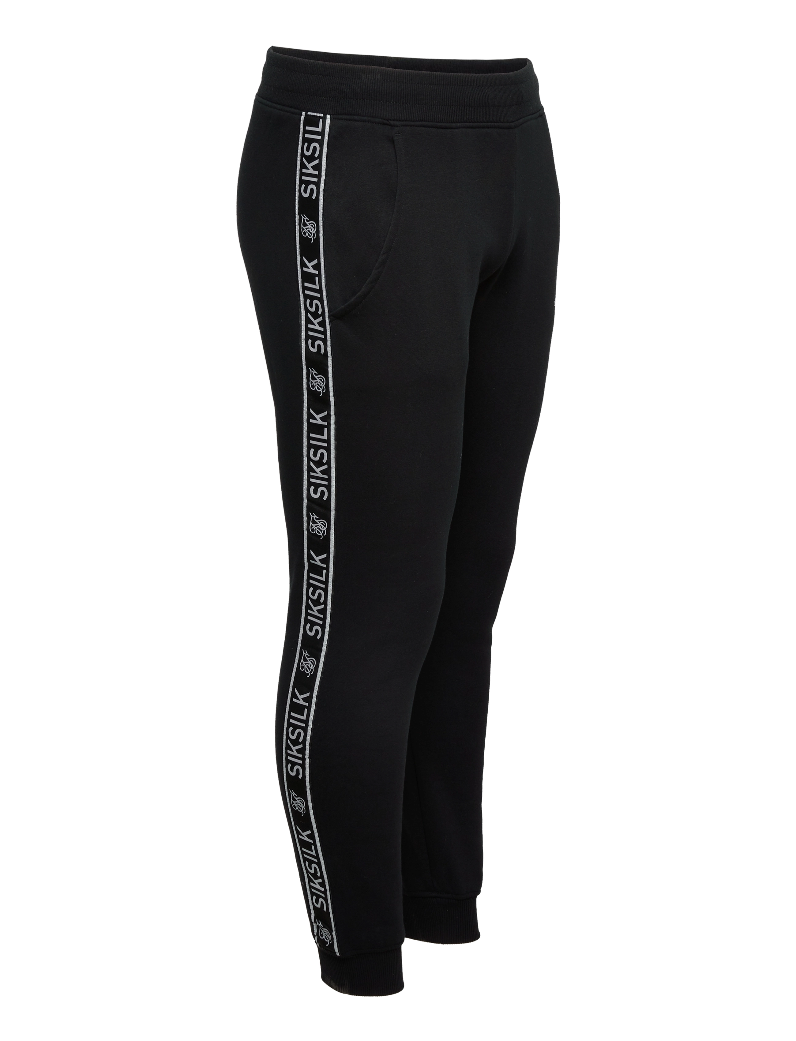 SIKSILK - overhead tape hoodie & trackpants twin set - black - 4
