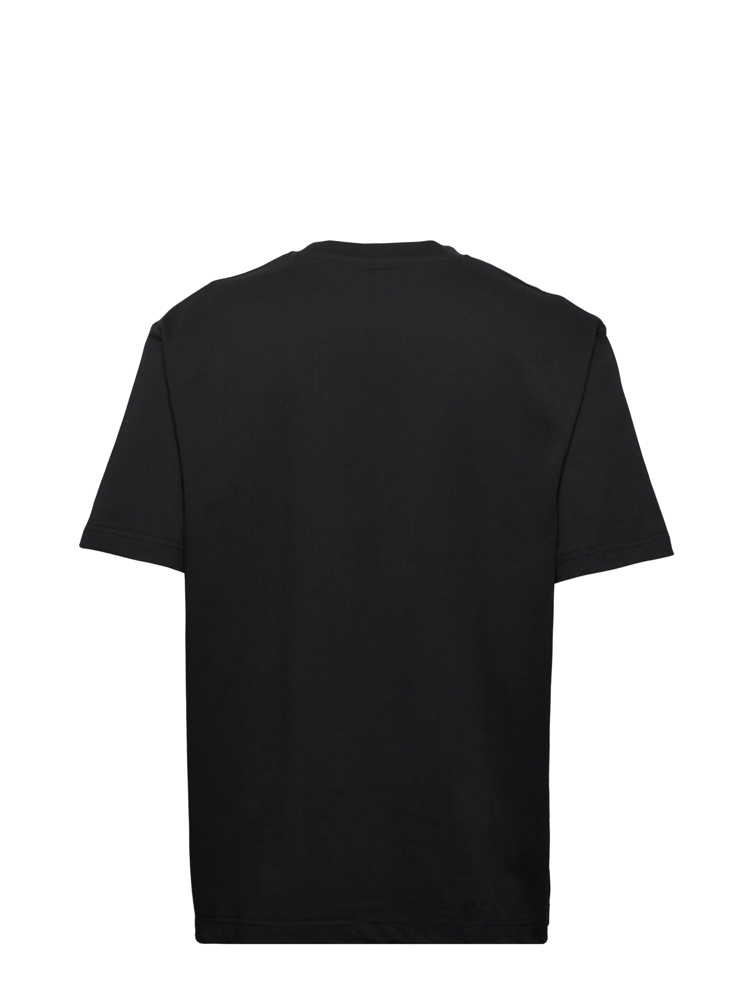SIKSILK - drop shoulder relaxed fit tee - black & white - 1