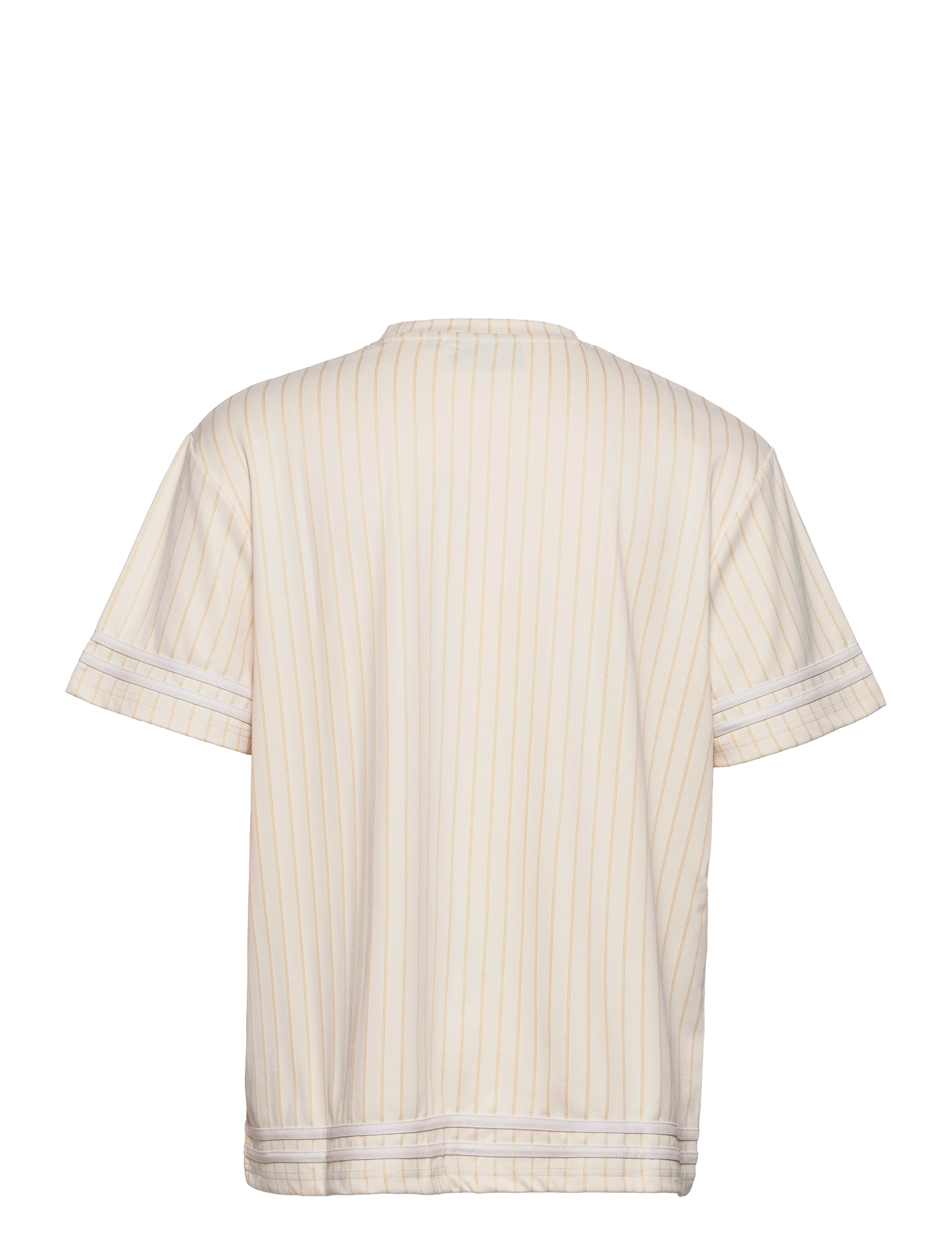 SIKSILK - short sleeve retro classic essential tee - ecru & gold - 1