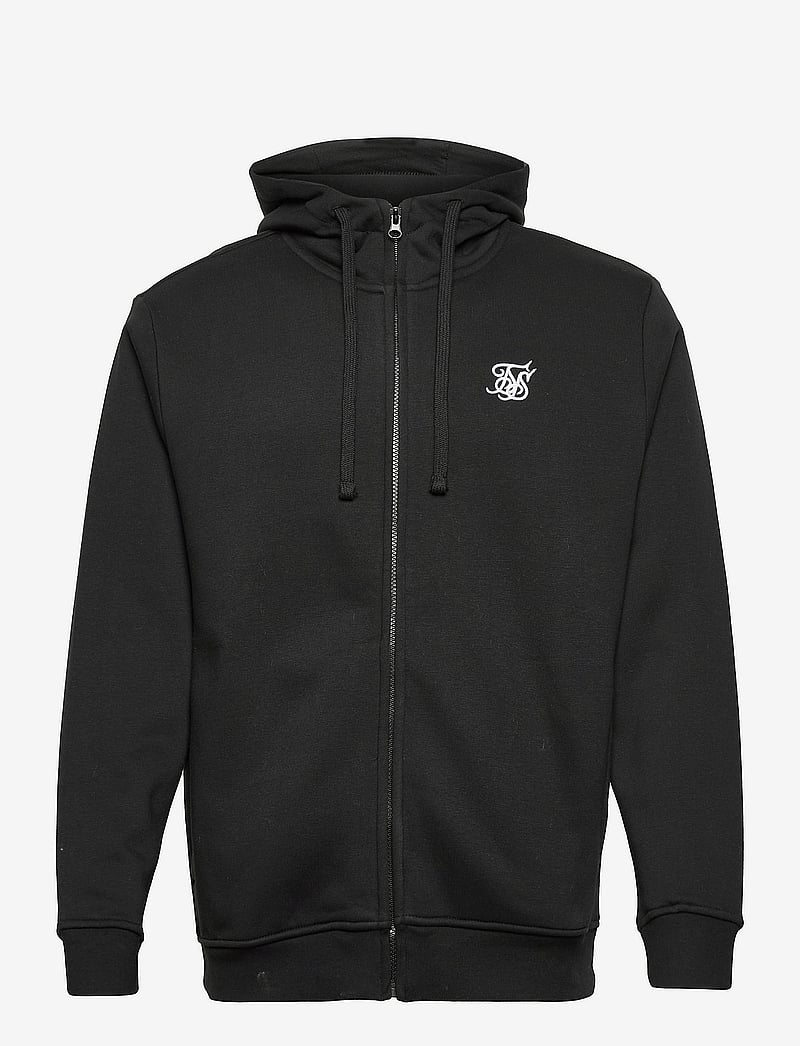 Siksilk Clothing Sik Silk Hoodie Sik Silk Grey Marl Essential Zip