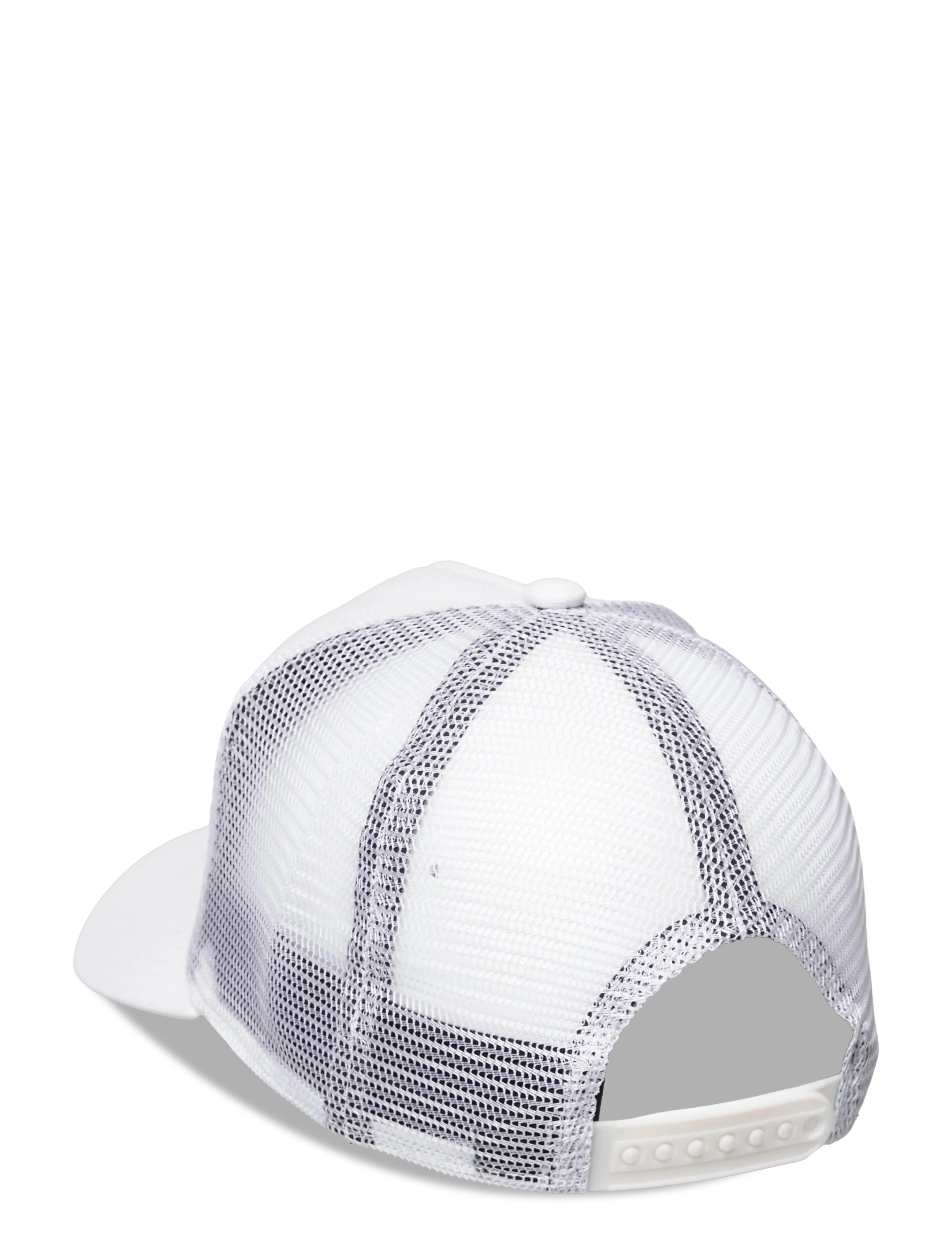 SIKSILK - volt patch mesh trucker - white & gold - 1