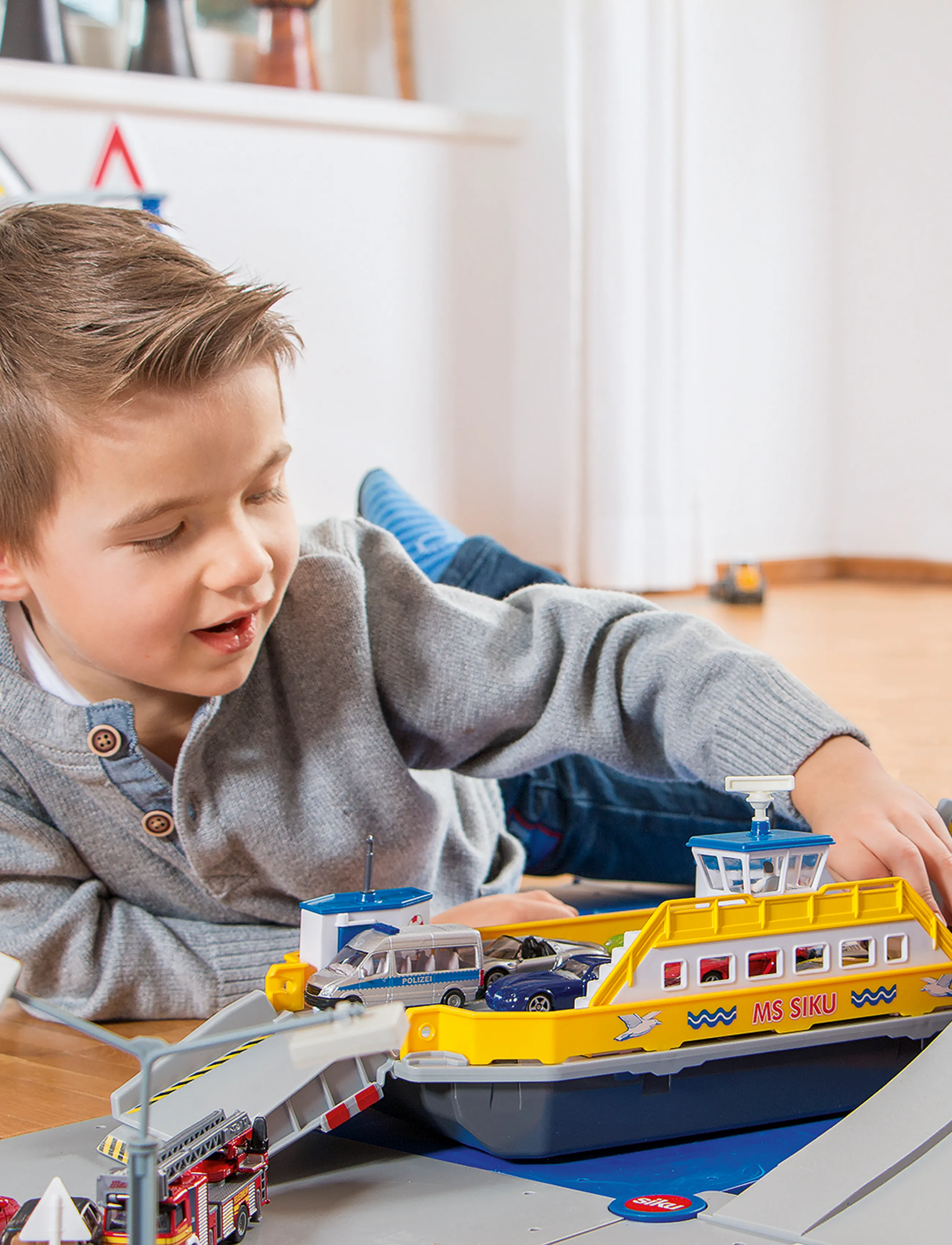 Siku Bilfärja 1:50, Børn, Boats, Multi/mønstret, Str: ONE SIZE