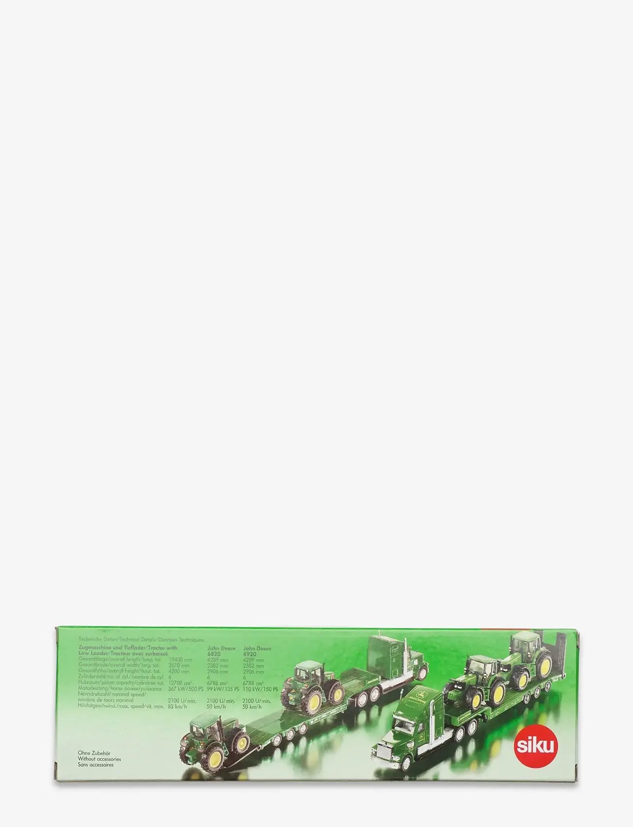 Siku - LASTBIL M/JD TRAKTORER 1:87 - construction cars - multi - 1