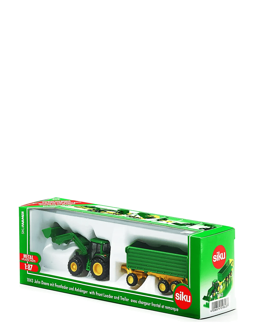 Siku - J.DEERE/VAGN 1:87 - traktorer - multi - 2