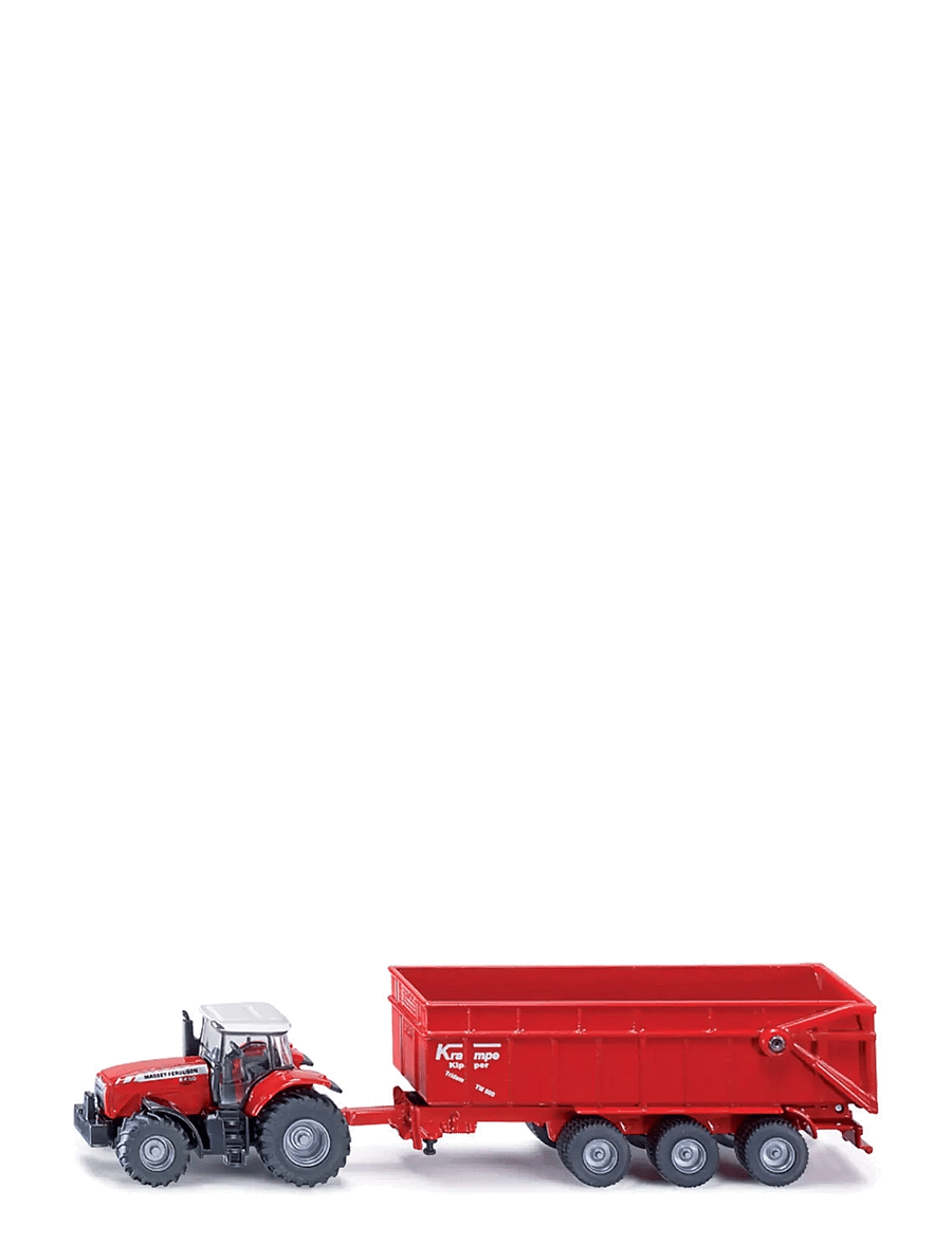 Siku - TRAKTOR M.F,3-AXLAT SLÄP 1:87 - traktorer - multi - 0