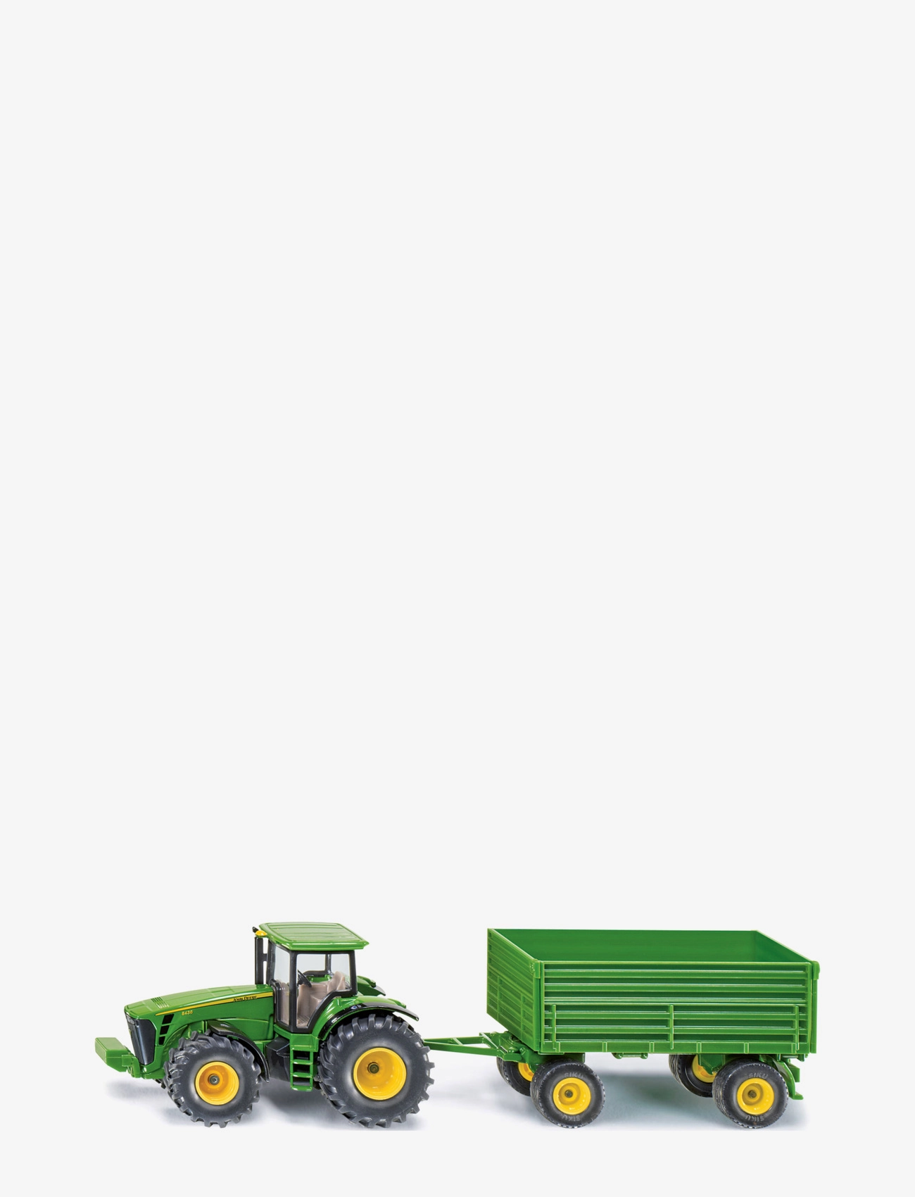 Siku Jd Traktor M. Släp 1:50, 320X 65X 97MM, Green, Legetøjskøretøjer > Byggebiler, Børn