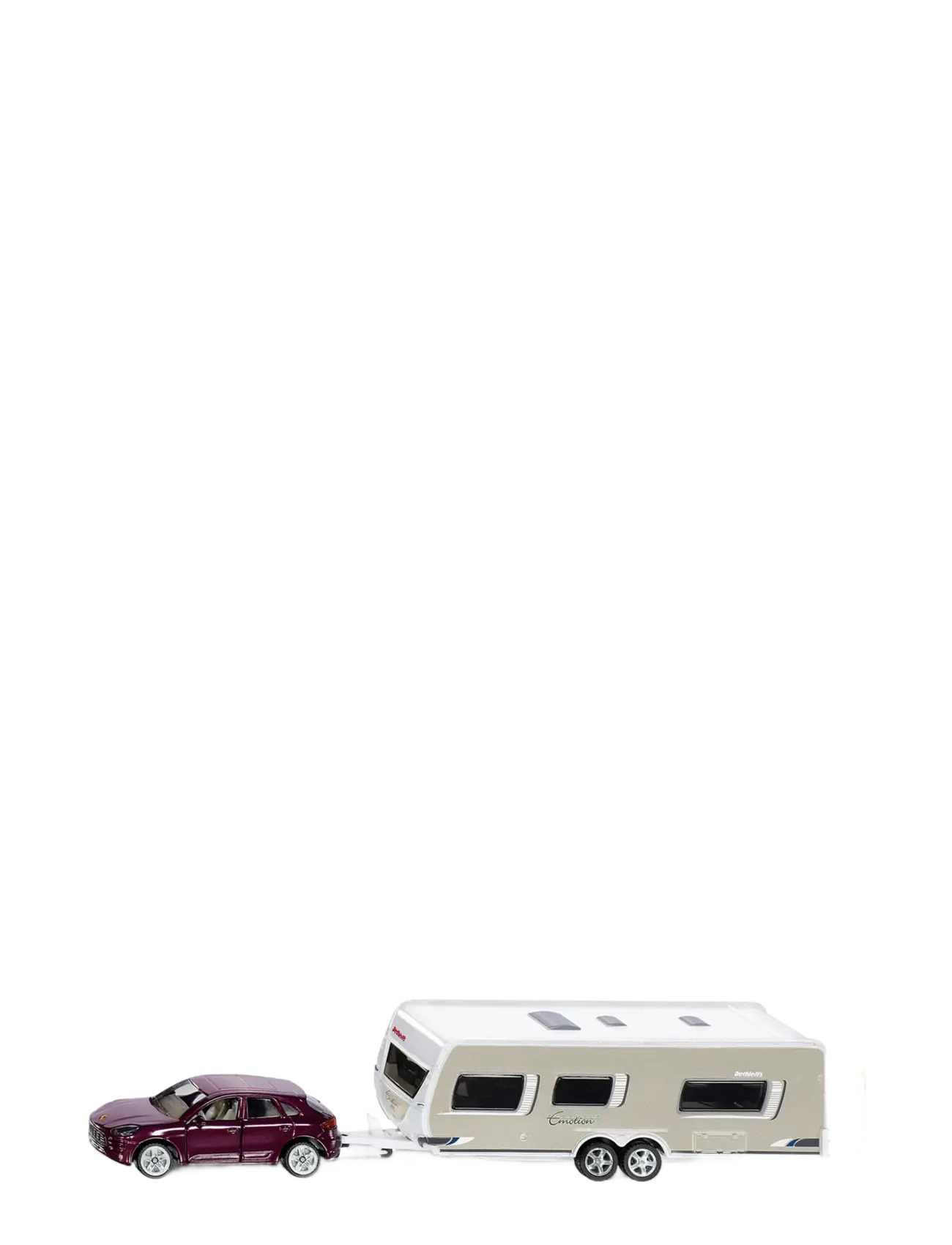 Siku Personbil Med Husvagn 1:55, 255X 59X 115MM, Multi/patterned, Legetøjsbiler Og -Køretøjer > Legetøjsbiler, Børn
