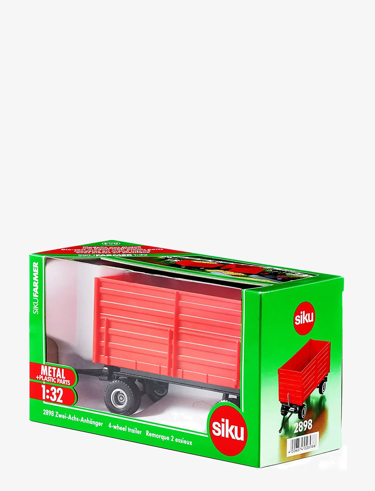 Siku - 4-WHEEL TRAILER 1:32 - traktorer - multi - 2