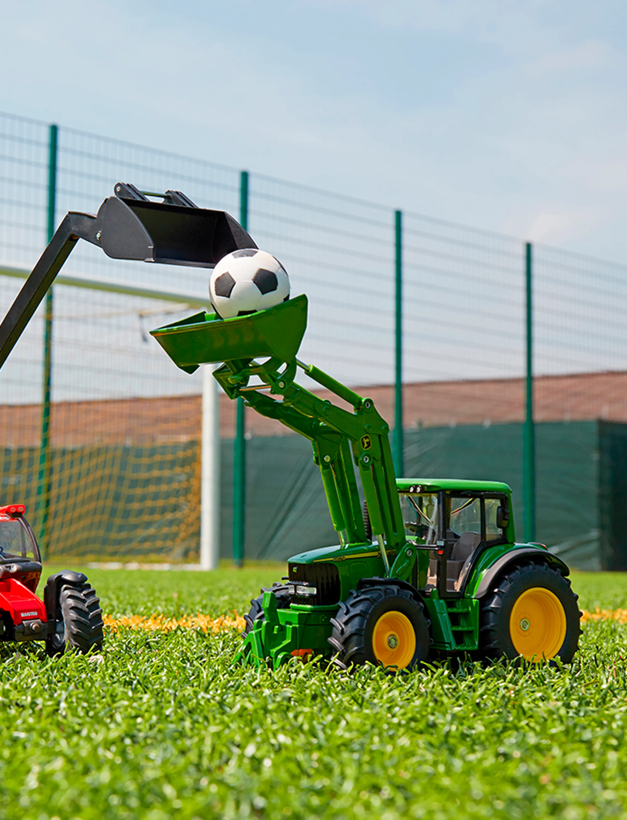 Siku J. Deere Frontlastare 1:32, One Size, Green, Legetøjskøretøjer > Byggebiler, Børn