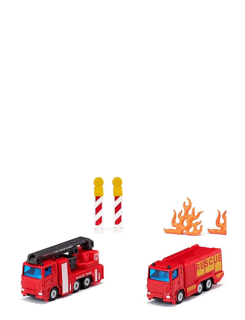 Siku - PRESENTSET BRANDBILAR M TILLBEHÖR - fire trucks - multi - 0