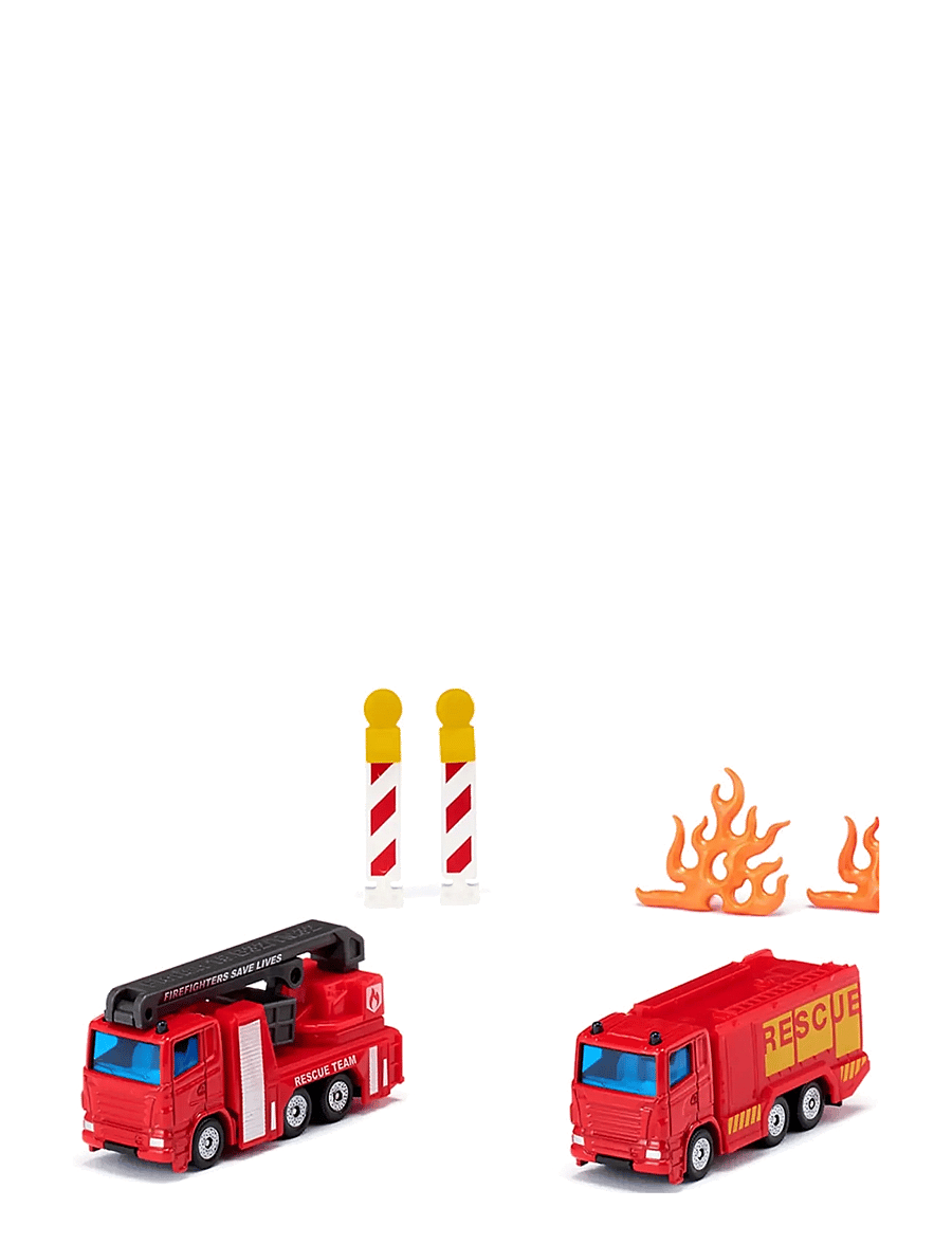 Siku - PRESENTSET BRANDBILAR M TILLBEHÖR - brannbiler - multi - 0