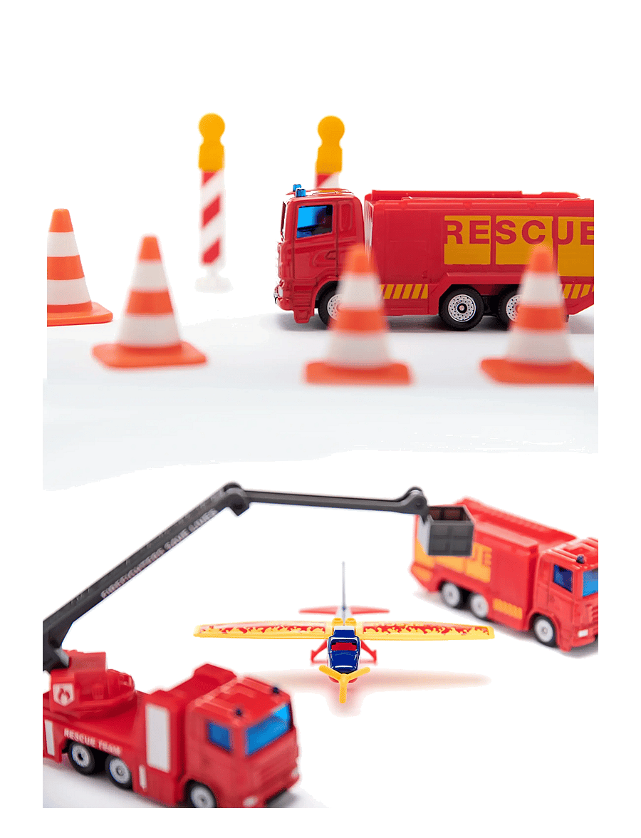 Siku - PRESENTSET BRANDBILAR M TILLBEHÖR - brannbiler - multi - 1