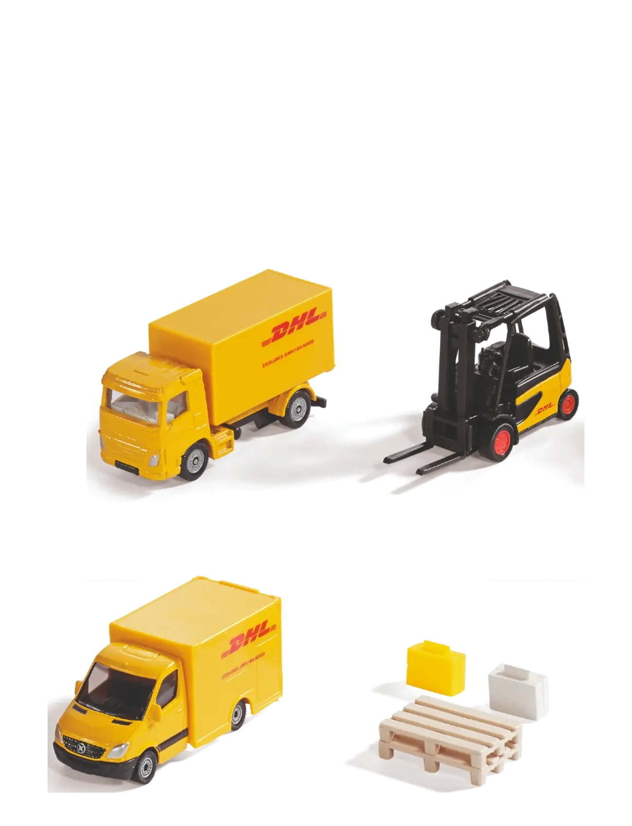 Siku Dhl Logistik Set, Børn, Trucks, Gul, Str: ONE SIZE