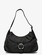 Thea - Buckle Shoulder Bag - BLACK
