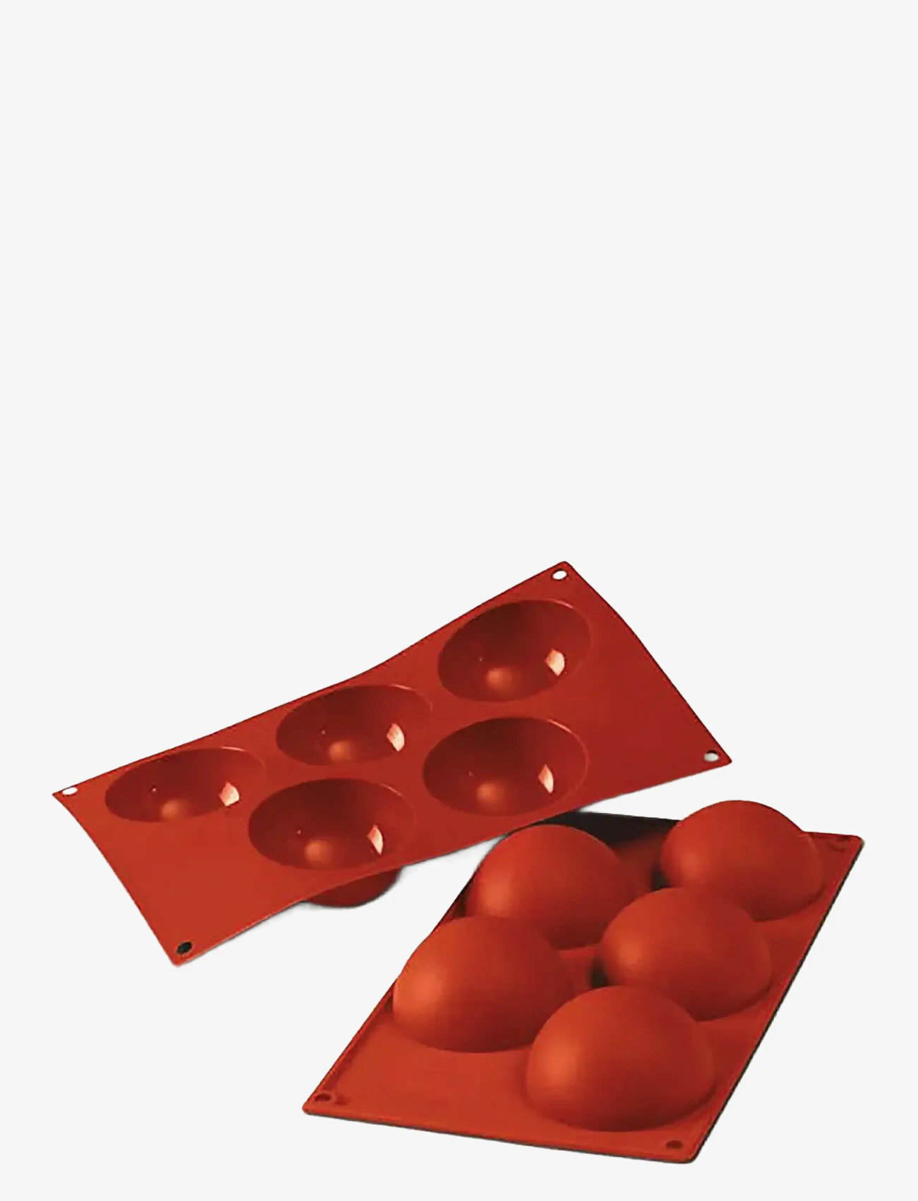 Silikomart - SEMI SPHERE 5pcs Ø80 H40 - red - 1